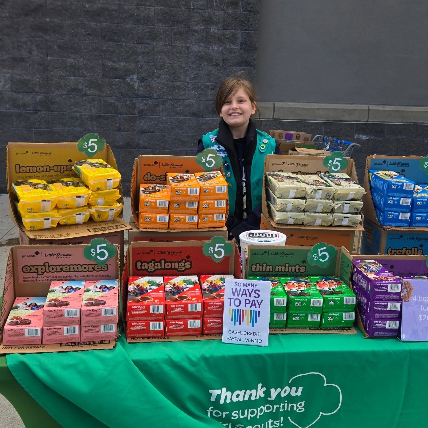 Come check out Zoey's first cookie booth!!!
We are at walmart on First colonial!
She has studied her cookies and can help you make a wonderful selection! She is here till 2pm!