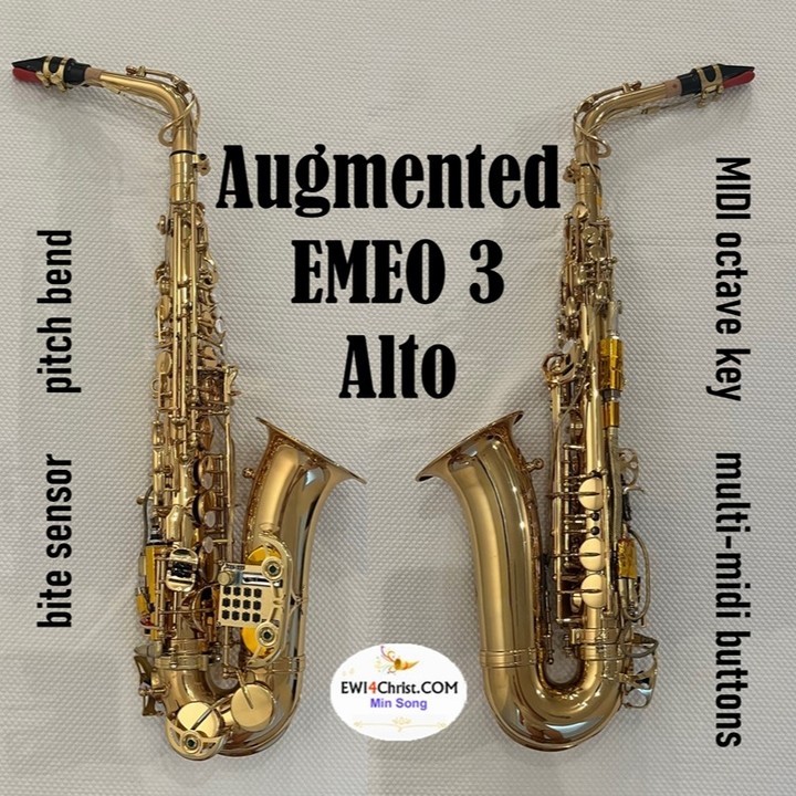 My augmented EMEO 3 - final version of my modification of EMEO. Alto version. I added a bite senor, pitch bend, extra midi octave key, multi-midi buttons. I am very happy with the outcome of my work.
#emeosax #emeosaxophone #ewi #windcontroller