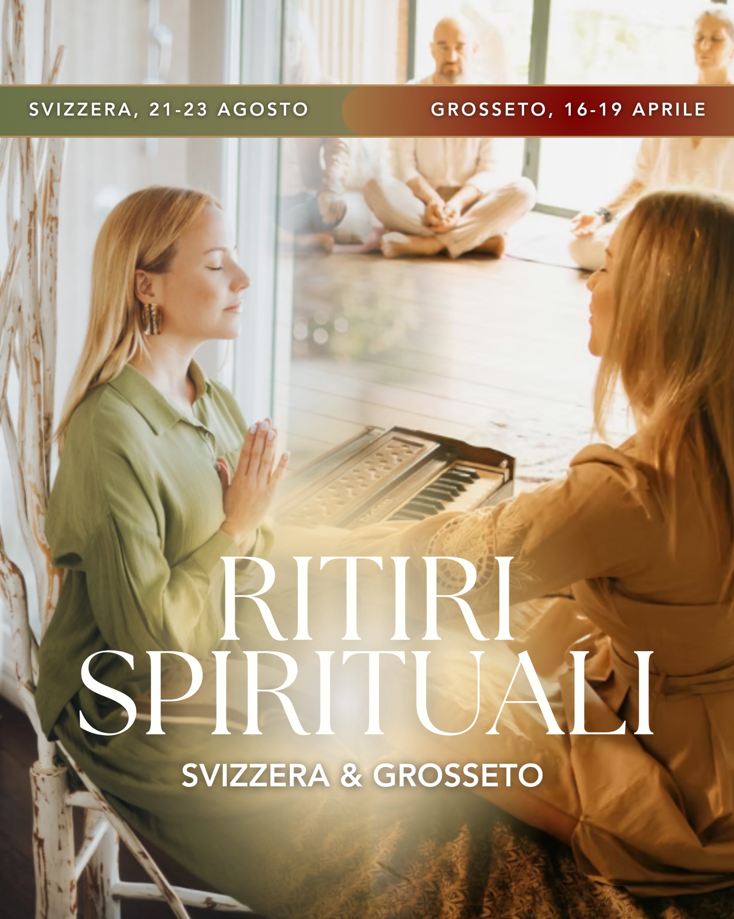 Ci sono momenti nella vita in cui sentiamo il bisogno di creare spazio. Spazio per ascoltare più profondamente, per comprendere ciò che ci abita, per ritrovare la nostra direzione interiore ✨
Per questo, prossimamente guiderò due ritiri spirituali dedicati proprio al processo di riconnessione e trasformazione.
🪷 Il primo si terrà dal 16 al 19 aprile a Sassetta Alta (Grosseto) ed è la quarta edizione de “La Voce dell’Anima: Verso la Luce - Pulizia Karmica e Guarigione dei Legami Profondi”.
Quattro giorni dedicati a comprendere e sciogliere le memorie karmiche, i condizionamenti interiori e i legami profondi che spesso continuano a orientare il nostro cammino di vita.
🪷 Il secondo ritiro si terrà invece dal 21 al 23 agosto a Bordei, in Svizzera, e sarà dedicato “Alla Sorgente Vitale dell’Essere”.
Tre giorni immersi nella quiete della natura orientati alla rigenerazione energetica, al riequilibrio interiore e al potenziamento della propria forza vitale.
Due momenti diversi dell’anno, ma un’unica intenzione: creare uno spazio autentico di presenza, consapevolezza e trasformazione.
✨ Le informazioni sui ritiri sono disponibili sul sito www.theacrudi.com nella sezione Eventi.
#ritiri #ritirospirituale #meditazione #mantra #introspezione