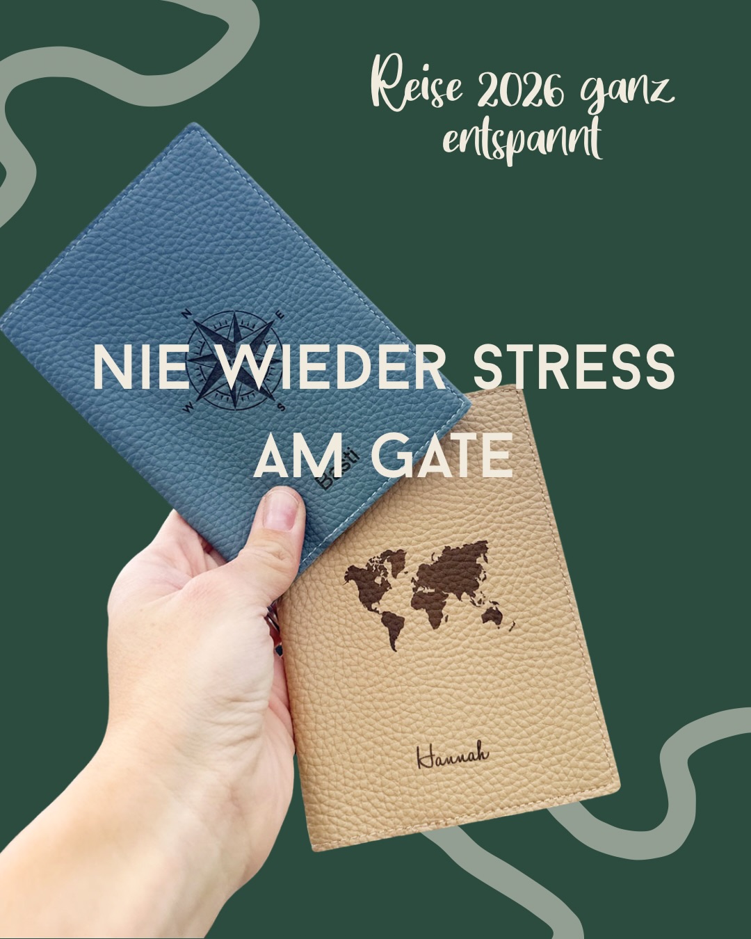 ✈️ Reise 2026 – ganz entspannt.
Nie wieder Stress am Gate:
Mit unserer personalisierten Reisepasshülle hast du alles Wichtige immer griffbereit – vom Reisepass bis zur Bordkarte.
Und das Beste:
Du gestaltest sie ganz persönlich mit Namen oder Initialen.
Ein kleiner Reisebegleiter für große Pläne. 🌍
#reisepasshülle #travelessentials #reise2026 #travelorganisation #personalisiert