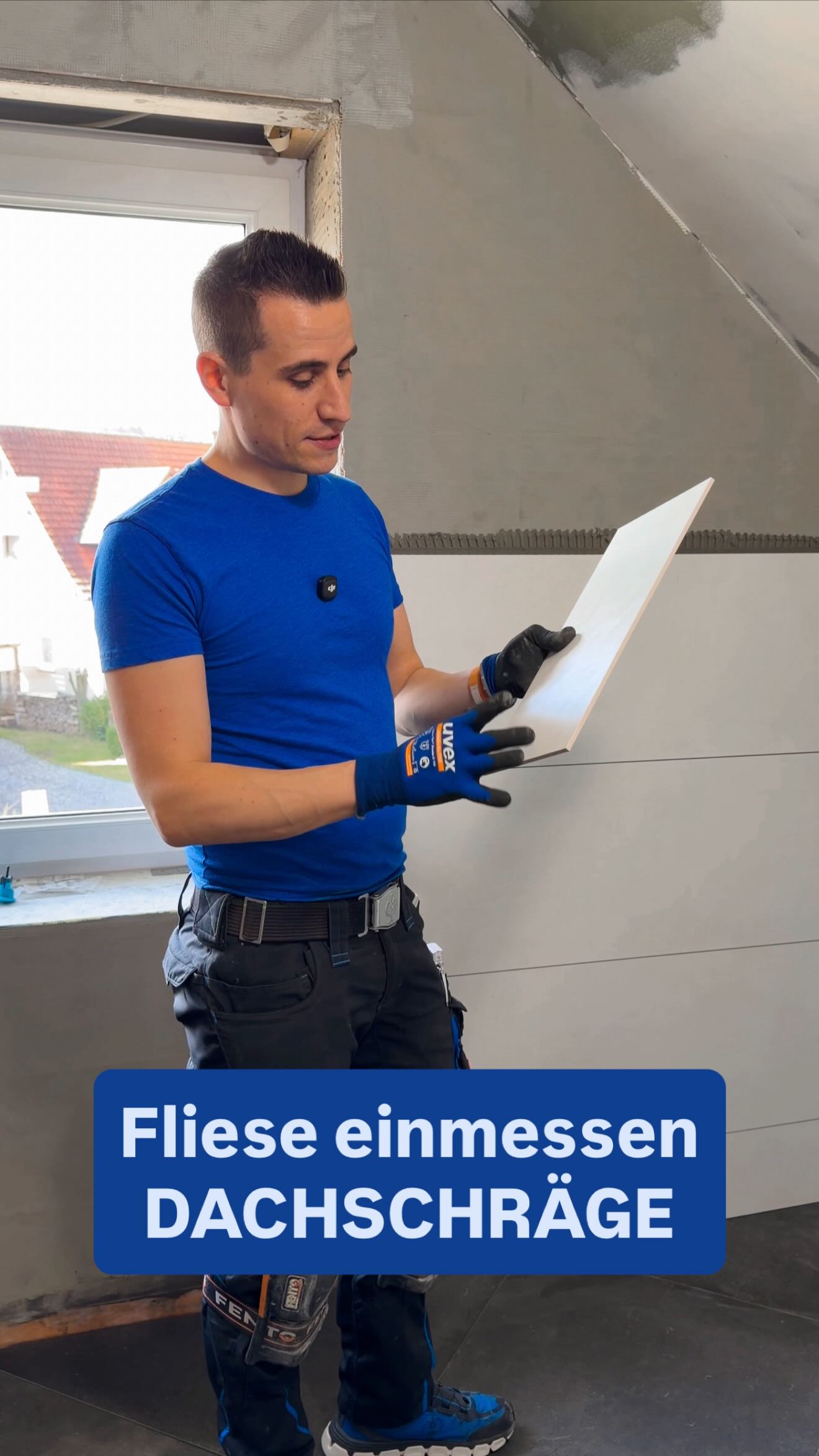 💡
Wandfliese einmessen an Dachschräge
#erklärvideo