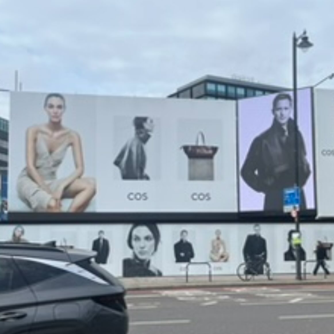 I so much hate this @cosstores ad I saw in Shoreditch. We have a famous man who is obviously very hot but is almost 50 and his counterpart, an anonymous very very thin model who looks about 20. What a terrible image for young women to see. It’s like being back in the 90s when I was young. The average shopper at Cos will not look anything like this either.