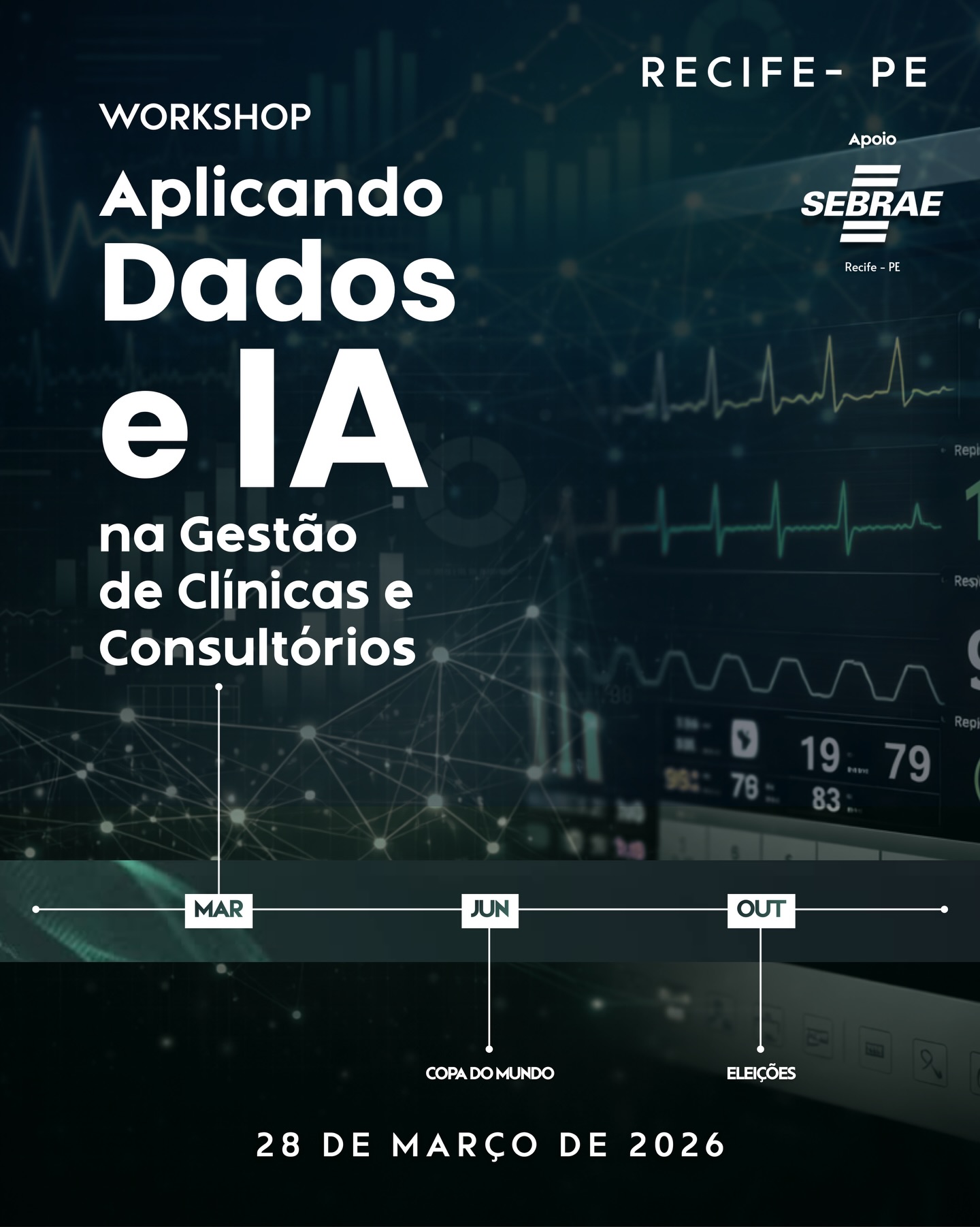 No dia 28 de março, em Recife, vamos mostrar na prática como usar dados e inteligência artificial para melhorar a gestão de clínicas e consultórios.
📊 Gestão mais estratégica
📊 Decisões com base em números
📊 Mais previsibilidade no negócio
🎟 Ingresso duplo: compre 1 e leve um convidado.
⚠️ Vagas limitadas.
Garanta sua vaga no link da bio.