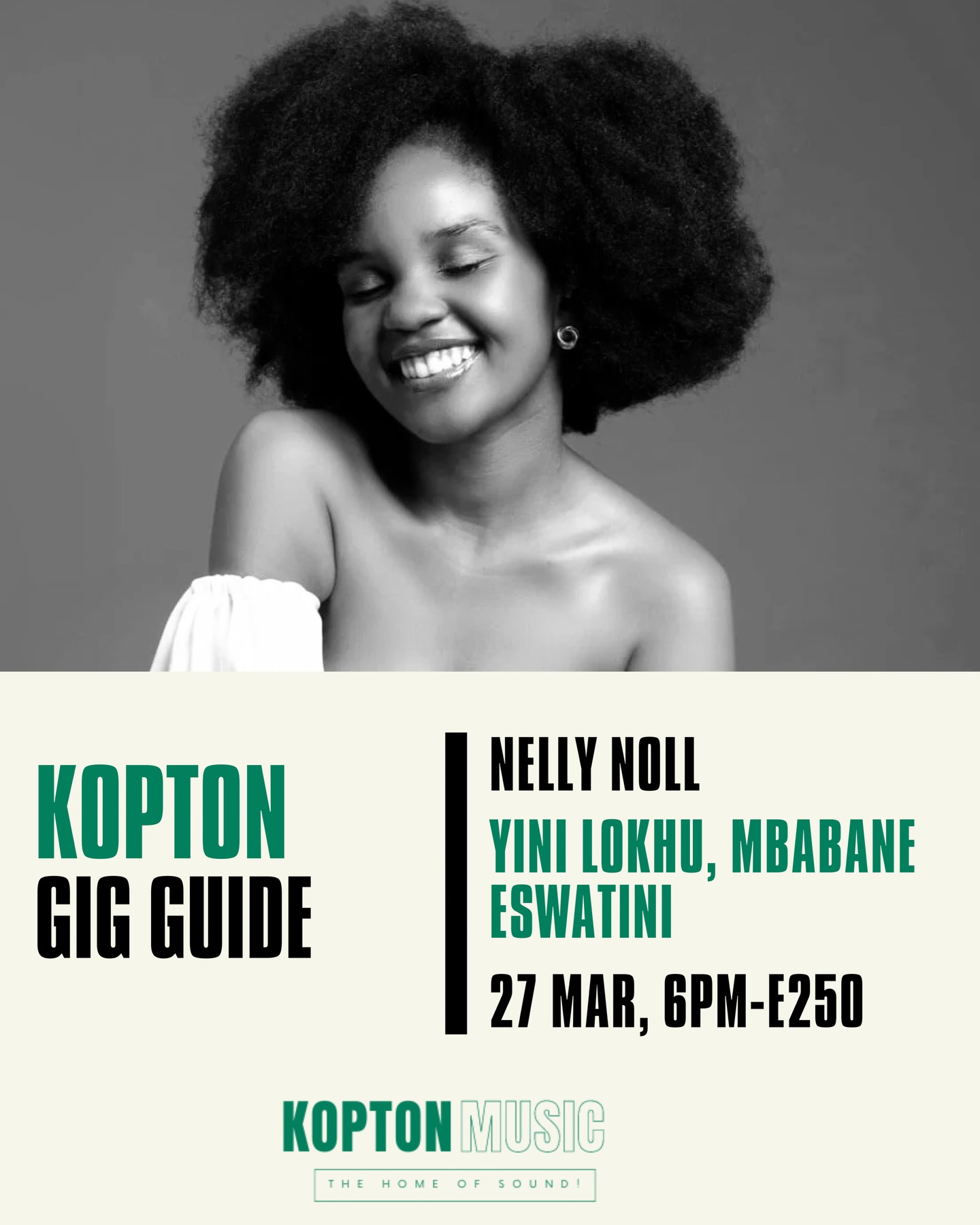 Catch Nelly Noll in Mbabane🇸🇿 next Friday at Yini Lokhu! Tickets are E250🎫
#koptonmusic #nellynoll #mbabane #yinilokhu #neosoul