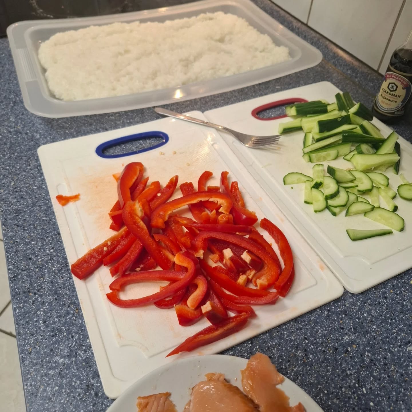 Letzte Woche gab es Sushi im Kinderbereich😊