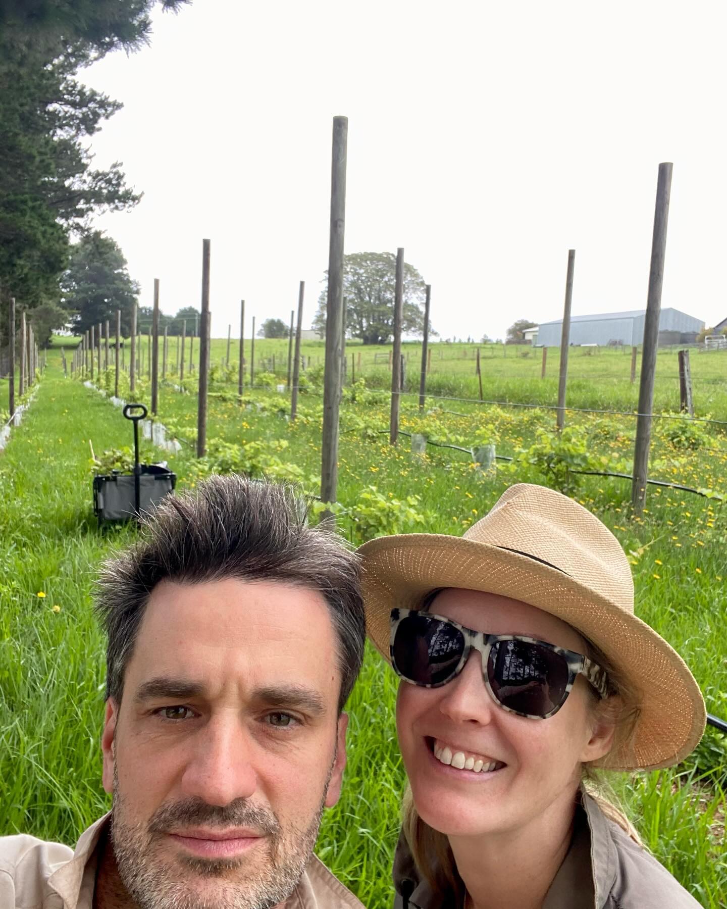Training vines in the vineyard together today!
#coupleswhotraintogetherstaytogether 😉