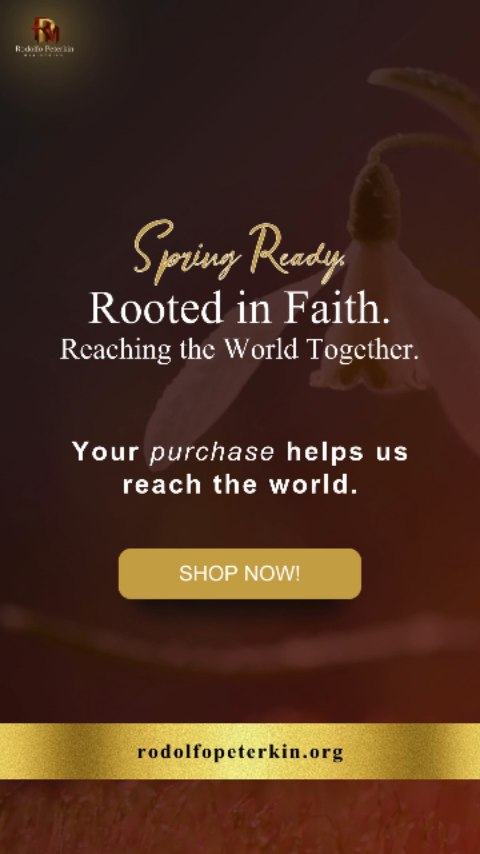 Spring is a reminder that growth begins with a seed.
Every item in our shop represents more than a product. It represents partnership. When you purchase from Rodolfo Peterkin Ministries, you are helping us continue Bible study, teaching, outreach, and sharing the Seed of God’s Word around the world.
Your purchase helps us reach the world.
This season, choose pieces that reflect your faith and support the mission. Let what you wear and carry speak life, hope, and purpose.
Spring ready. Rooted in faith. Growing together.
Shop and sow into the mission.
#RodolfoPeterkinMinistries #SpringRenewal #FaithInAction #KingdomLiving #ChristianCommunity