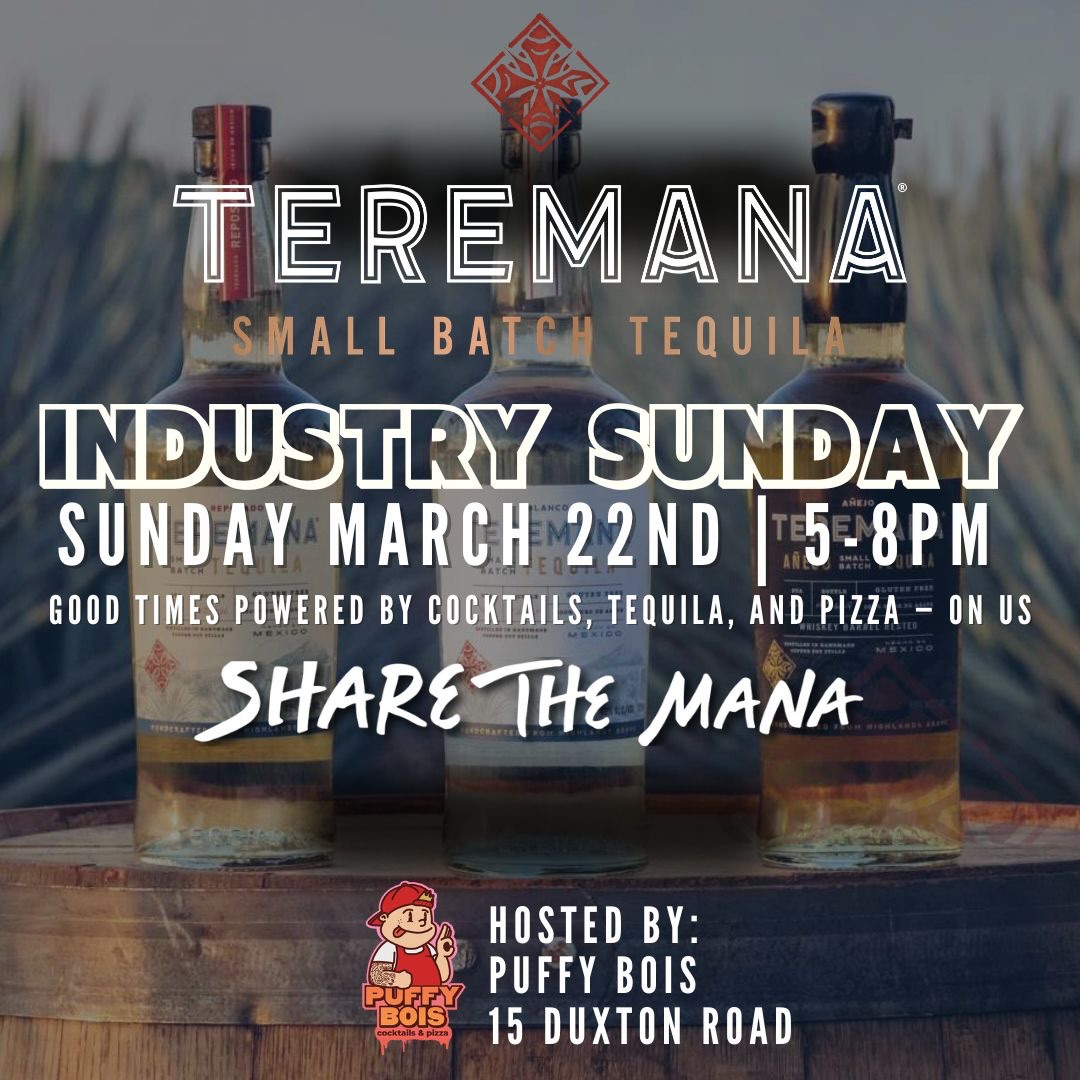 🔥Teremana Tequila Industry Launch Party is Coming 🔥
Join us this Sunday March 22nd from 5-8pm as Puffy Bois hosts the launch of Teremana Tequila in Singapore. We will have complimentary tastings of the Teremana Blanco, Reposado and Añejo. Plus, we have some classic cocktails like a Paloma and Tequila and soda, as well as the Teremana signature, The People’s Margarita on us!And the team will be cranking out a special pizza for the event, Lucha Libre, with pulled pork “al pastor” & pickled jalapeno. The vibes will be excellent and the tequila will be even better.
So join us for some good times at Puffy Bois at 15 Duxton Road and get to know the new Teremana Tequila.
Share the Mana