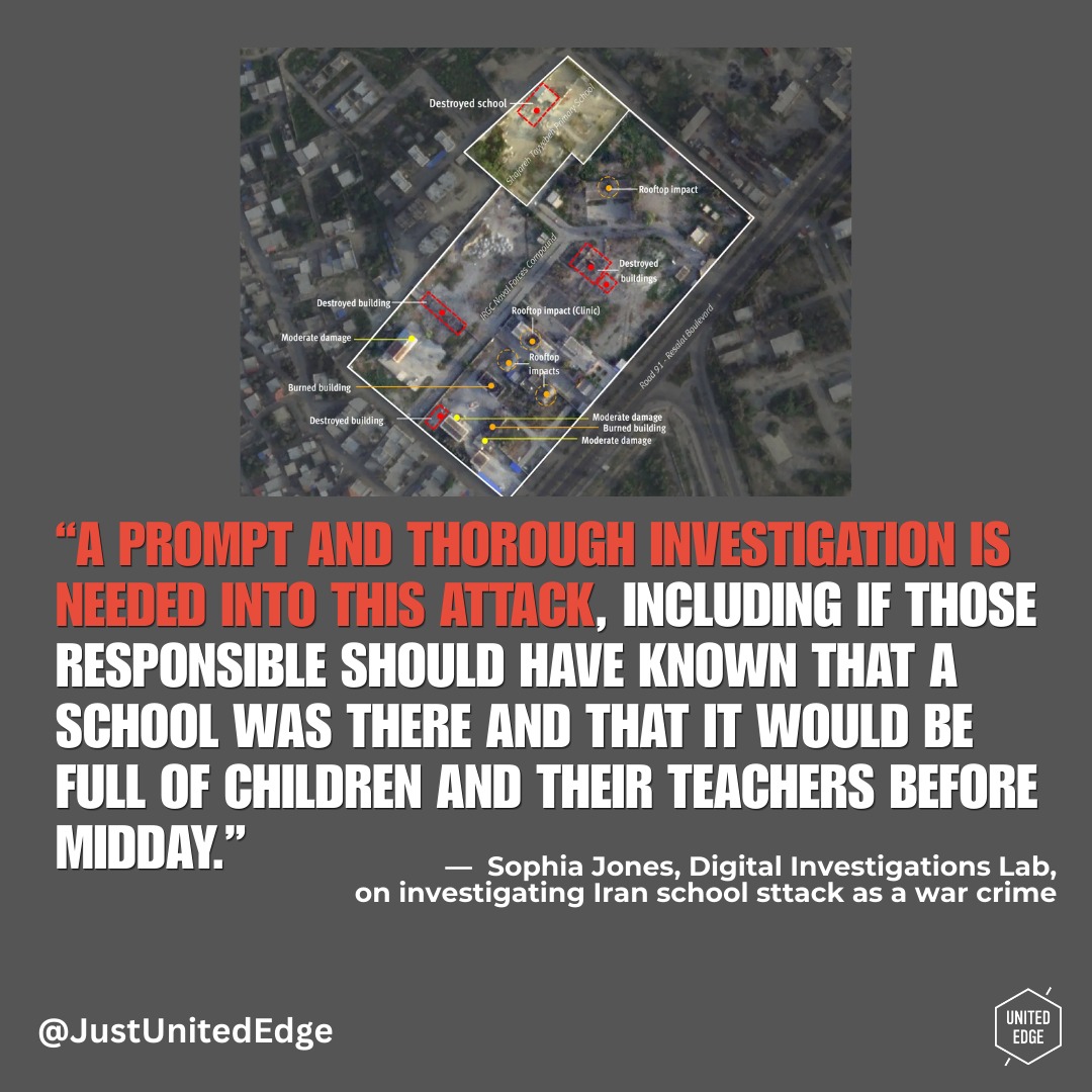 A deadly strike on a primary school in Minab, Iran, has raised urgent questions about accountability in war. According to Human Rights Watch, the February 28 attack reportedly killed scores of civilians, many of them children, and may constitute a war crime under international humanitarian law.
Human rights advocates are calling for a prompt, transparent, and independent investigation to determine responsibility and ensure justice for the victims. Attacks on schools and civilians are prohibited under the laws of war, and accountability is essential to protect children and civilians in conflict.
Read the full article and learn why this investigation matters. https://bit.ly/4lmlEwC
#HumanRights #WarCrimes #HumanRightsWatch #InternationalLaw #Justice #Accountability #Children #HumanitarianLaw