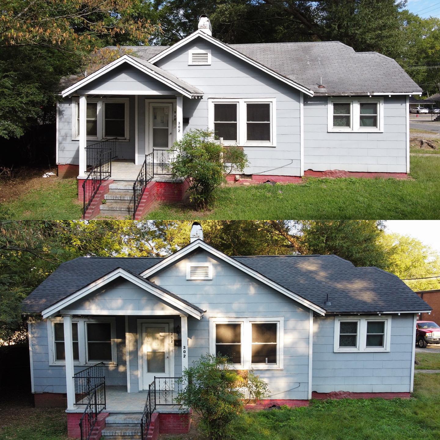 Re-Roofed with GAF Timberline HDZ shingles - Charcoal Black in Gastonia, NC
