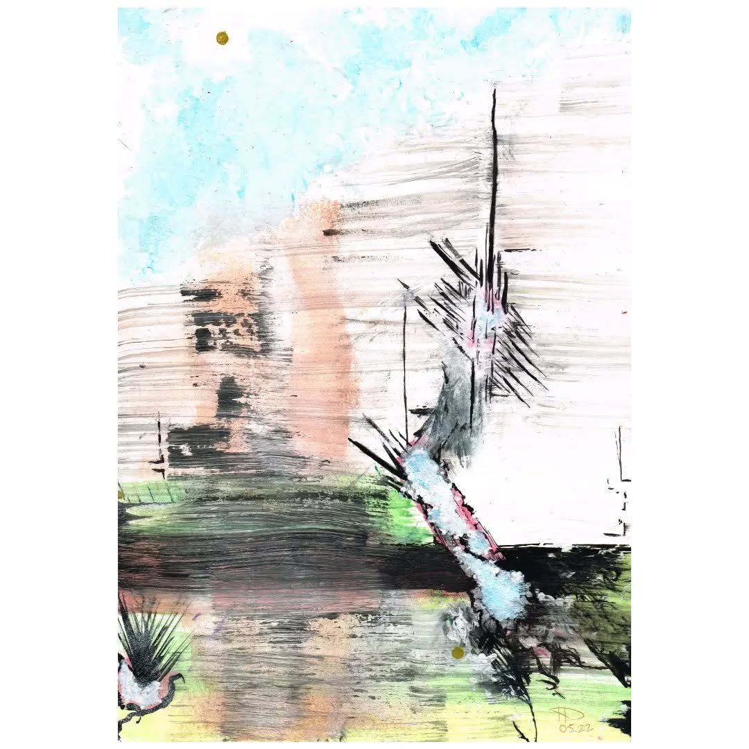 the peregrination
may, 2022
acryllic on paper
only brush challenge
#abstract #abstractart #modernart #abstractpainting #metamorphosis #metamorphicart #painting #art #improvisation #contrastpaints #modernpainting #noink #onlybrush