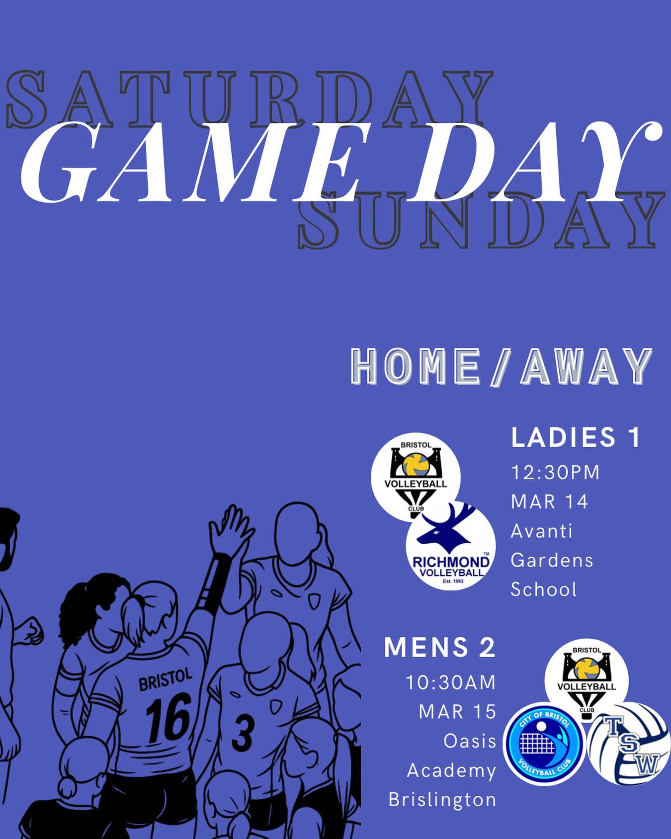 💛 Game Day 💙
Another big weekend ahead for Bristol Volleyball Club, with one home game and one away. If you’re around, come down to Avanti and bring the energy!
🏐 Home
📅 Saturday 14/03
Ladies 1 – NVL Div1
🏐 Away
📅 Sunday 15/03
Mens 2 – NVL Div3
Best of luck to both teams this weekend, let’s bring the noise at home and the fight on the road. 💛💙
.
.
.
#WeAreBVC #BristolVolleyballClub #BVCGameDay #BristolSports #VolleyballEngland