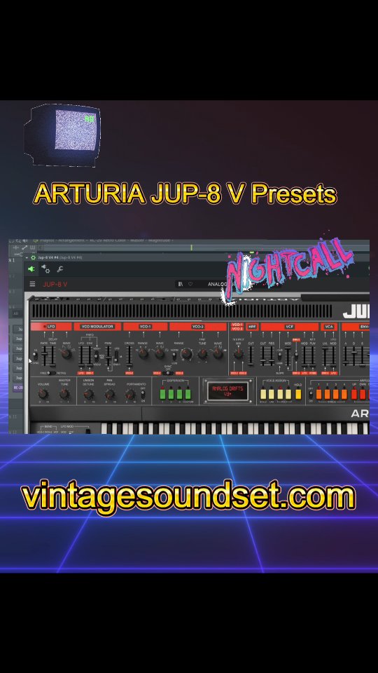 Arturia JUP-8 V Synth Presets
🎹70+ Synth Presets
🌇Synthwave | Synthpop | Retrowave
Vintagesoundset.com #synthpresets #Arturia #themidnight #Timecop1983