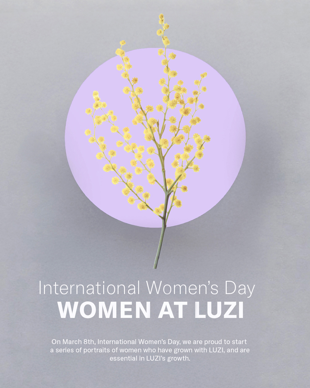Women at LUZI.
This year marks a special milestone as we celebrate our 100-year anniversary. On this occasion, we are not only honoring our history but take the chance to acknowledge the women who have been shaping LUZI and are committed to build it further.
On March 8th, International Women’s Day, we celebrated the power of women at LUZI. We were proud to start a series of portraits of women who have grown with LUZI and have been an essential in LUZI’s growth.
From operations to leadership.
From laboratories to strategy rooms.
From junior roles to executive positions.
Women at LUZI, here is to you! Thank you for your contribution!