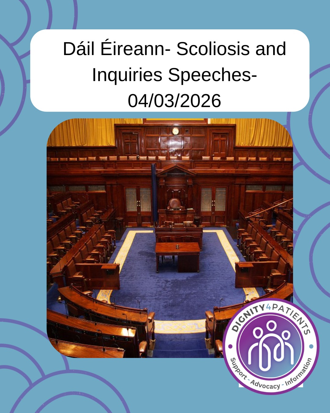 A collection of some of the speeches made by Deputy's in the Dáil on the 4th of March 2026 following the announcement of Lorcan Staines SC as Independent Facilitator for the Scoping Exercise sought after on behalf of victims and survivors of Michael Shine.
To read more:
https://www.dignity4patients.org/post/dáil-ireland-04-03-2026
#ScopingExercise
#MichaelShine #DoctorAbuseInvestigation #Dignity4Patients jennifer_carrollmacneill