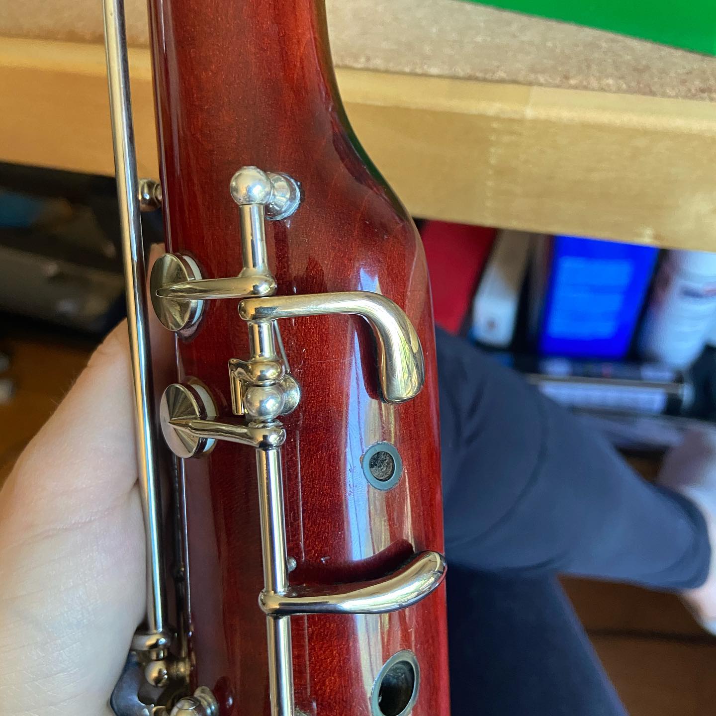 Built and added a high e key to a Schreiber bassoon. Contact me for custom key work #bassoon #bassoonrepair #woodwind #woodwindrepair
