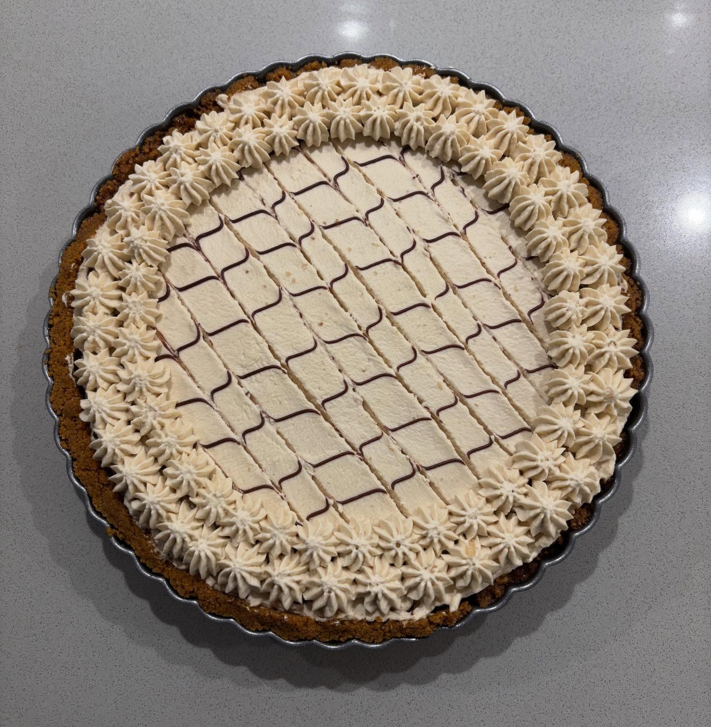 One of my families favourite recipes from @thepiehole ‘s recipe book. Vietnamese coffee pie ☕️ The espresso whipped cream is good enough to eat by the spoonful 🤎
#dakhasdesserts #thepiehole #vietnamesecoffee #pie #surreybaker