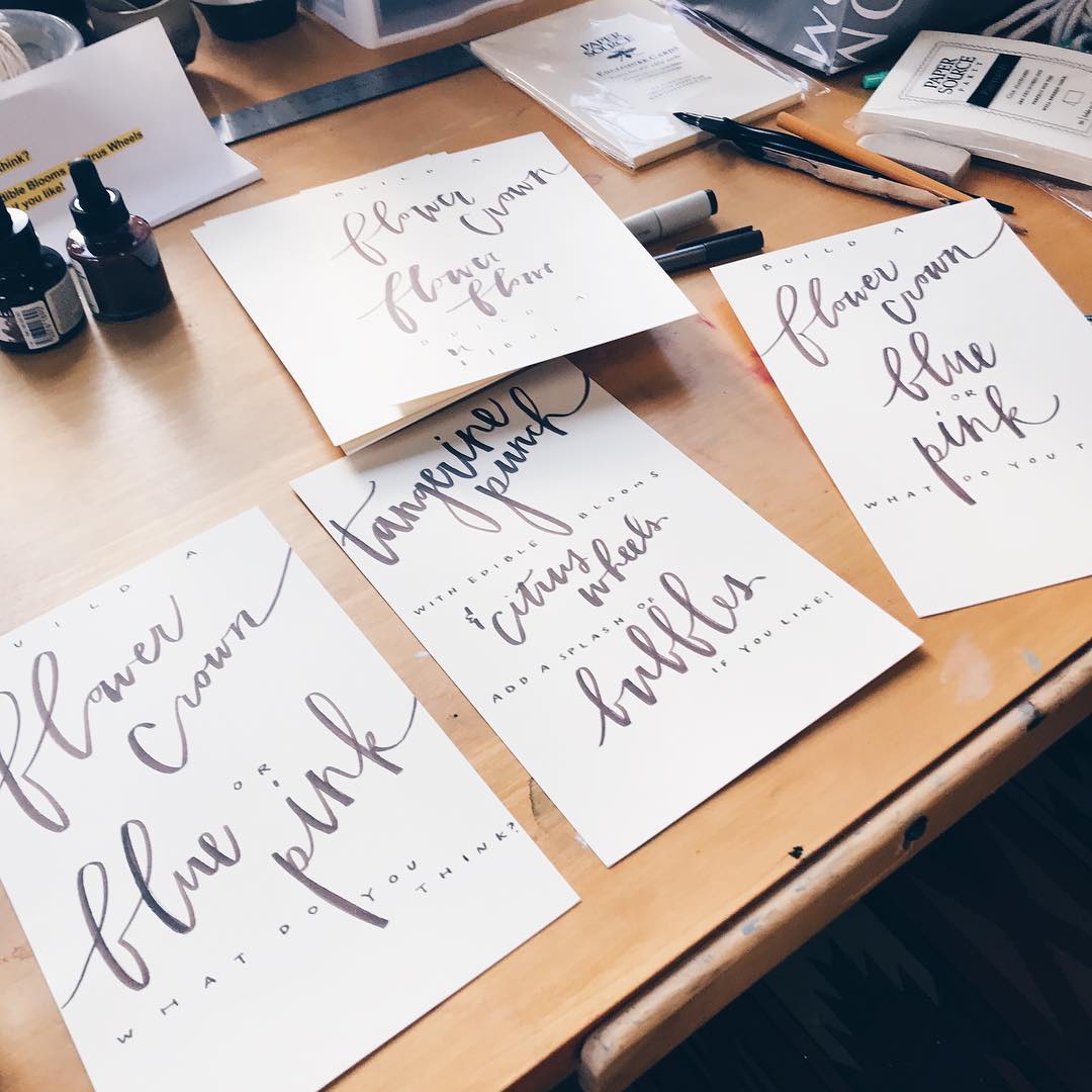 What a pleasure it was to work with the wonderfully talented @julialakeparties and @alexandraphelpsevents last weekend! #calligraphy #babyshower