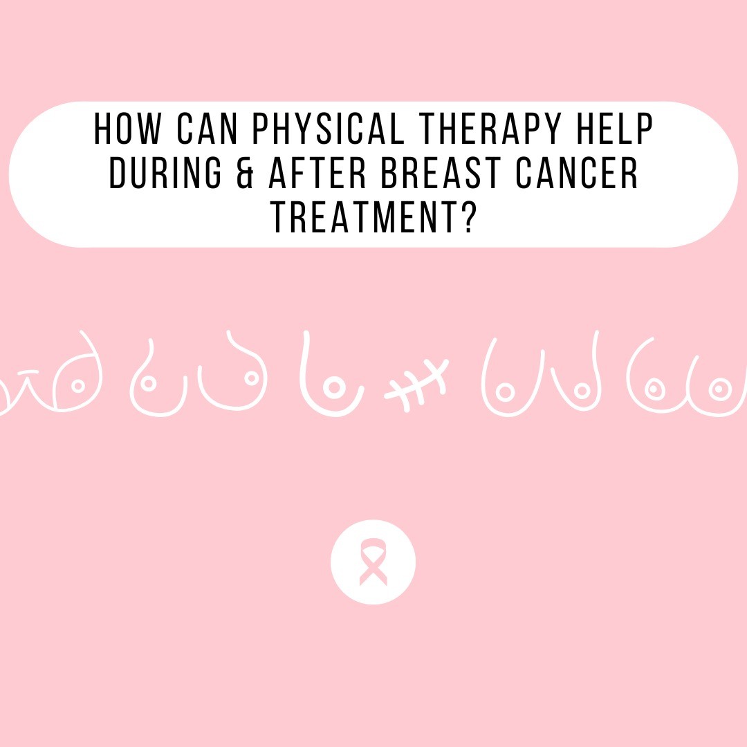 If you or someone you know has or has had breast cancer, physical therapy can be a huge help in managing some of the treatment effects.
Click through to learn more about ways PT can help improve your life. We're here and ready to help you reach your goals!
#breastcancerawareness #lymphedema #axillarywebsyndrome #physicaltherapy #manchesternh