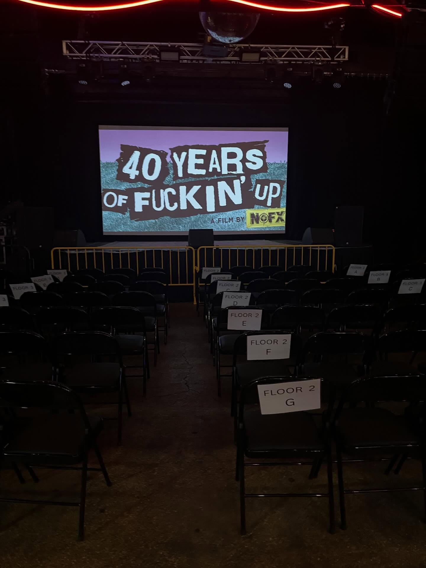 @40yearsoffuckinup is kicking off today! Congratulations to @nofx and @nofxcrewofficial !