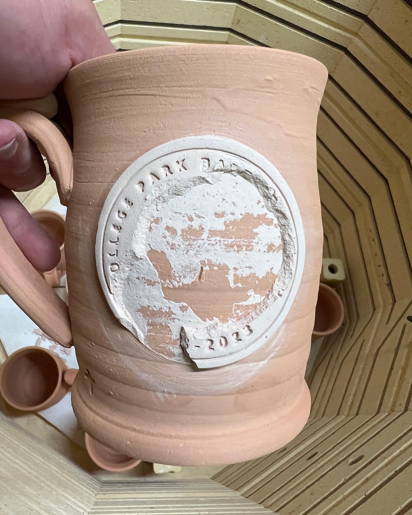 Sometimes disaster strikes....it's all part of the process!!
#instapottery #wheelthrown #potterymugs #ncpottery #potterylife #wheelthrownmugs #etsypottery #handcrafted #buyhandmade #clay #potter #pottery #artanddesign #potterythrowing #pottersofinstagram #handcrafted #mugshotmonday #cvpots #chosenvesselpottery