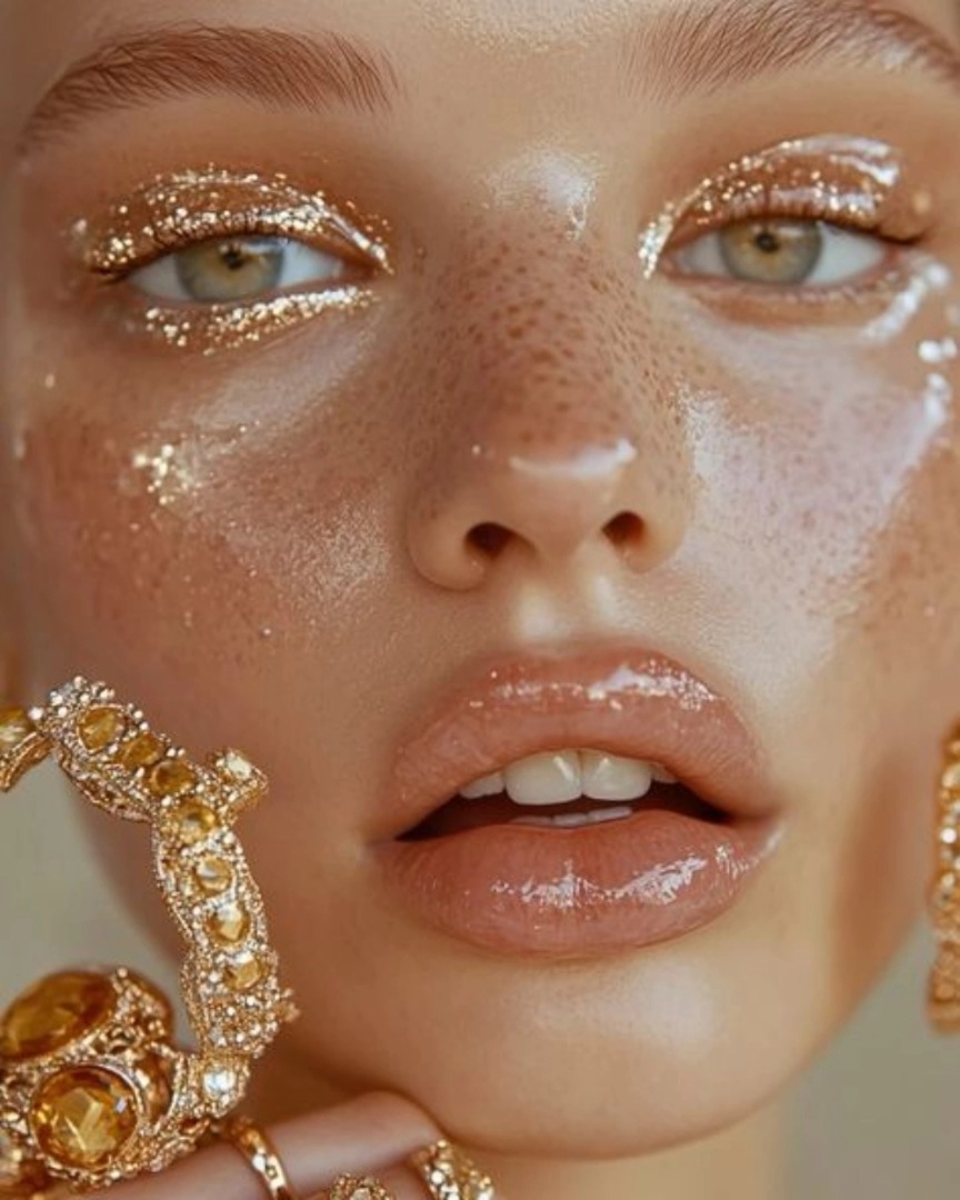 On continue dans le ✨ GLOW GOLD ✨
🎨 Gel Pailleté - Queen du désert + Pigment Tchin-tchin dispo au shop
.
.
#Makeupglow #MoistureSandwich #goldmakeup #facegold #sisilapaillette #paillettesgol #portraitglow
#agencemannequin #agenceparisienne #défilédemode #modelingagency #makeuplook #LookMode #InspiMode #LookInspiration