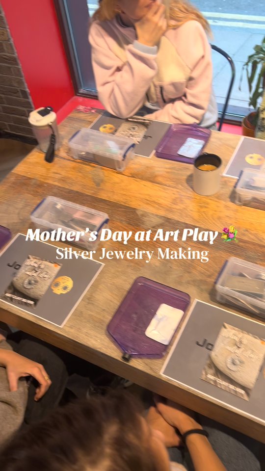 We have the perfect activity for Mother’s Day in London ✨
Join our Silver Jewellery Making Workshop and make a beautiful pendant or pair of earrings. You will be guided step by step by our expert instructor. It's such a special activity, come along on Mothers Day or give as a gift card for a future workshop 🌸🥰
#mothersday #artplay #artplaylondon #jewellerymaking