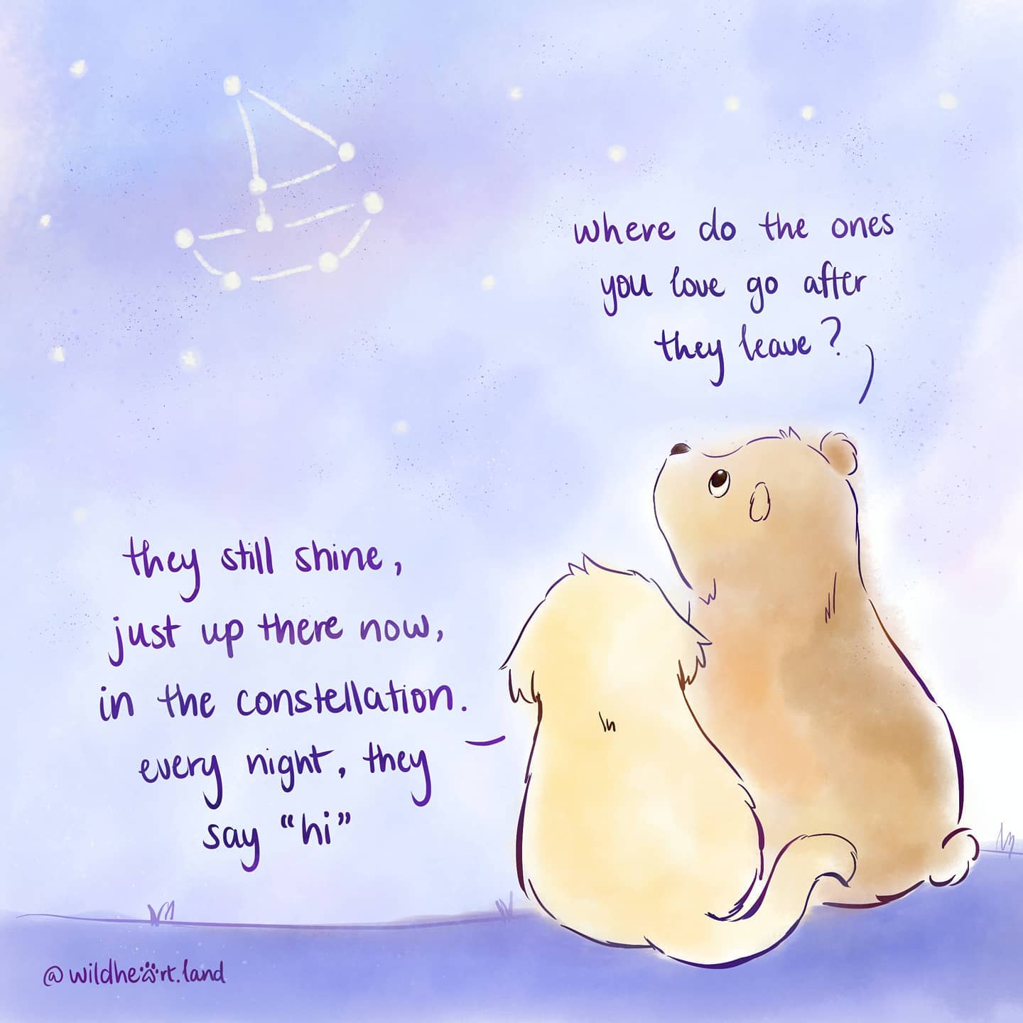 (original post from my new art page @wildheart.land 🎨🐾) ⠀
⠀
🌟⠀
⠀
One year, one month and one day ago on January 26th, 2020, my sweet and kind friend @bethany.boat took her life due to mental health challenges. She was one of the first friends I made when I was the only new student in my Grade 6 class, when everyone else knew each other since basically Kindergarten. She was the friend who helped me plan and organize my first ever birthday party when I turned 11, and I think the first school-friend who came over to my house during middle school.
⠀
She switched schools in high school, and after both of our families moving, we didn't connect too often except for times when we'd see each other unexpectedly and exchange warm wishes. During high school and at Queen's, she was a star cheerleader and would have been a star teacher. Even though she's not on Earth the same way anymore, she's still a star.⠀
⠀
Beth, you shine so bright both in life and beyond. Your kindness and friendship will never leave me, and I always carry a part of your smile and big heart with me, wherever I go. ⠀
⠀
You were known as "Boat" to your friends and teammates around you in university, and it is for that reason why I have a special version of this drawing dedicated to you, our little "Boat".⠀
⠀
Keep shining, and keep sailing, forever.⠀
⠀
⛵🌟⠀
----
If you're struggling with #mentalhealth - please, please, please, please, please reach out. I am here for you. When one person leaves, they do not just take themselves with them; they take a piece of the hearts of everyone who's known them too. Your life is worth living, and I promise that the dark days can and will pass. If you're not feeling okay - please, text me, message me, call me and I will be with you through the pain. ⠀
⠀
I am here if you need a friend - always 💜⠀
⠀
--⠀
🎨 swipe for the original version of the drawing, as well as its making-process with a little preview of a song cover I made of "Supermarket Flowers" by @teddysphotos
⠀
🎨 I made wallpaper and desktop #wallpaper versions of this drawing too! All of them are available for download - link in bio! 🐾