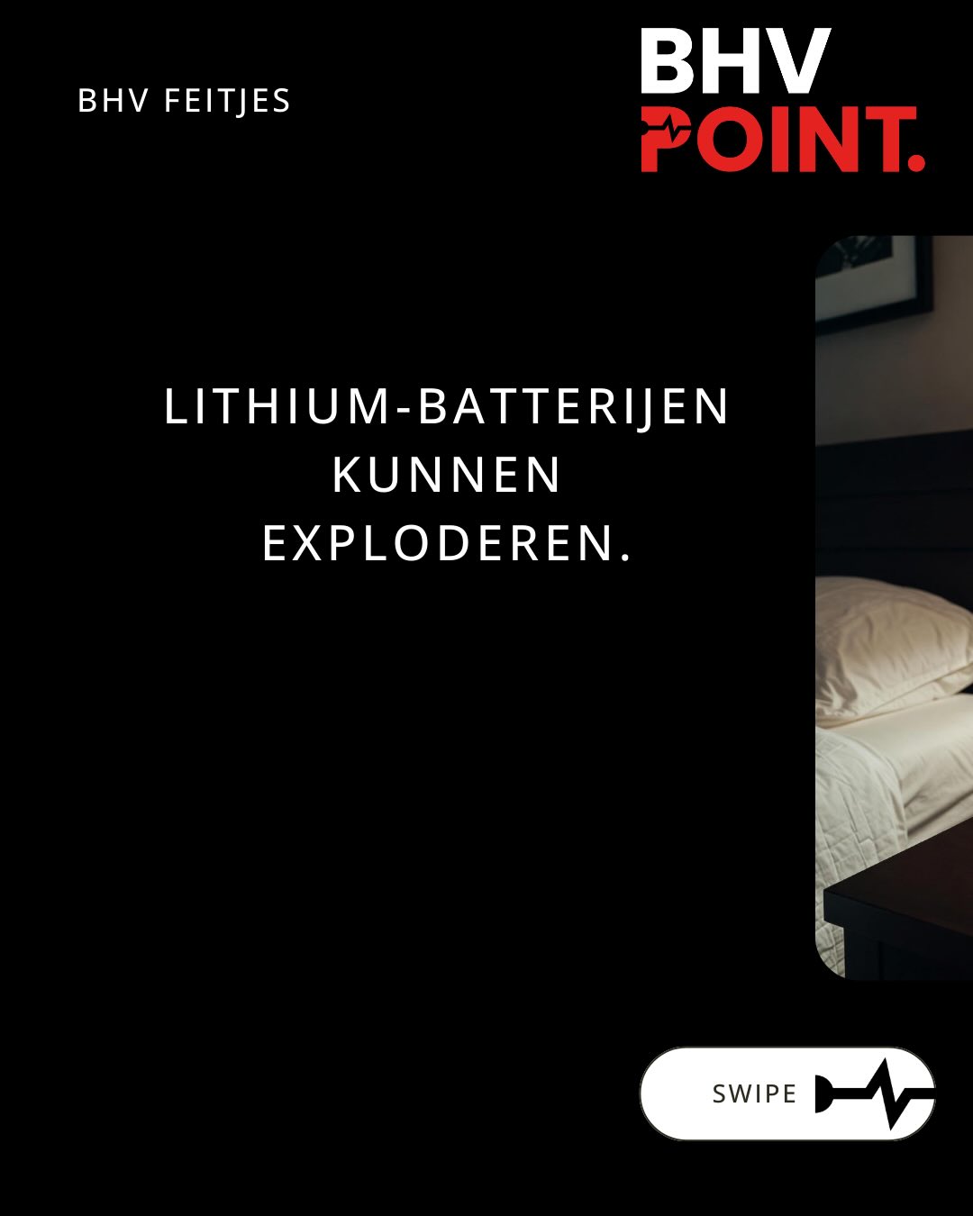 Lithium-batterijen.
Ze zitten in je telefoon, laptop, powerbank, e-bike, draadloze gereedschap…En ze kunnen exploderen. Niet “misschien”, Niet “alleen bij goedkope rommel”. Ze kunnen het allemaal als ze beschadigd zijn, overladen, te warm worden. Of gewoon pech hebben.
Dan ontstaat thermal runaway. De batterij wordt heet. Giftige rook. En is bijna niet te blussen met water.
In Nederland waren er in 2024 al meer dan 400 branden door lithium-batterijen.
Laad je nog ’s nachts je telefoon op bed op? Staat de e-bike binnen?👇
#veiligheid #safetyfirst #bedrijfshulpverlening #BHV #ehbo veiligheidsbewustzijn