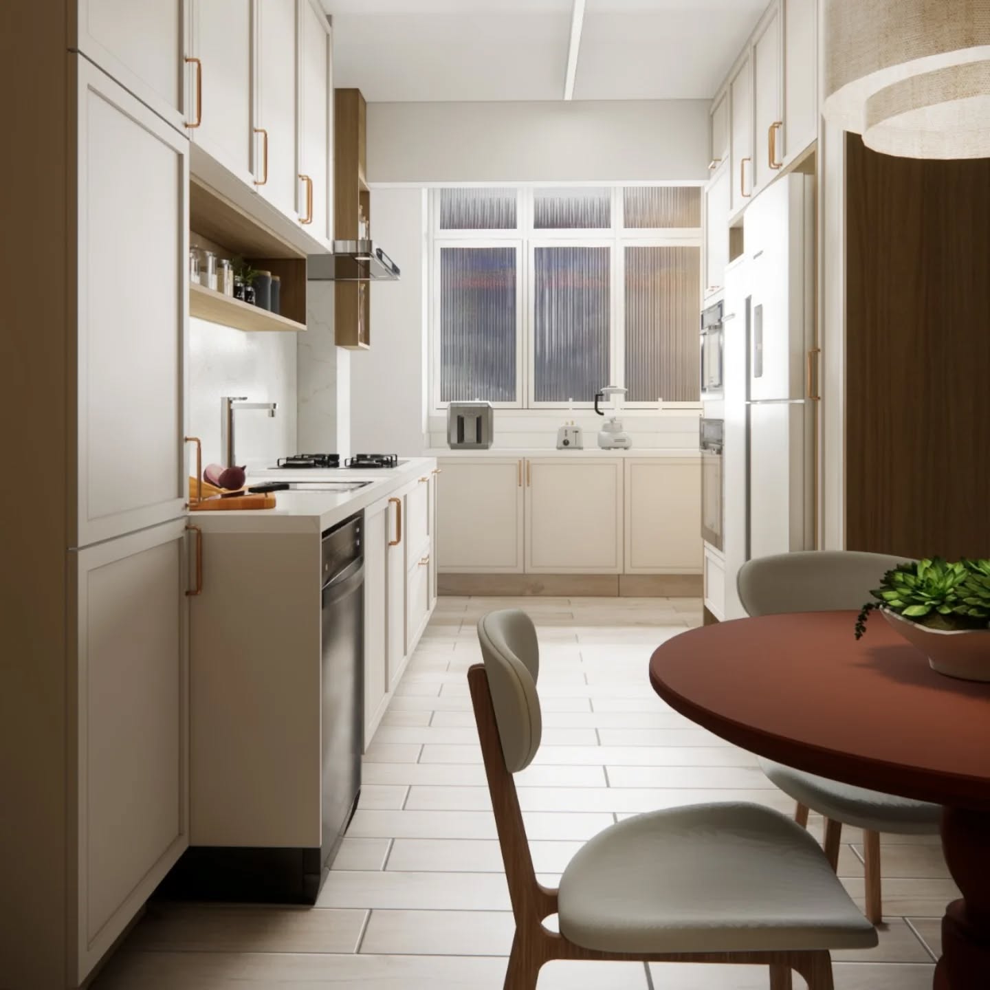 Projeto de atualização para cozinha, em apartamento de linda vista à beira mar. Resultado acolhedor e funcional
#carolinacandidoarquiteta