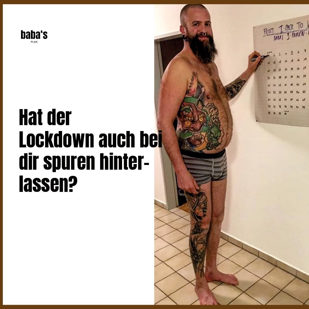 Hat der Lockdown auch bei dir Spuren hinterlassen?
Du weisst nicht weiter?
Baba‘s 3 Phaseplan
#challenge
#plan
#summerbody
#baba
#newme
#community
#switzerland
#summer
#basel
Shop - Babasplan.com