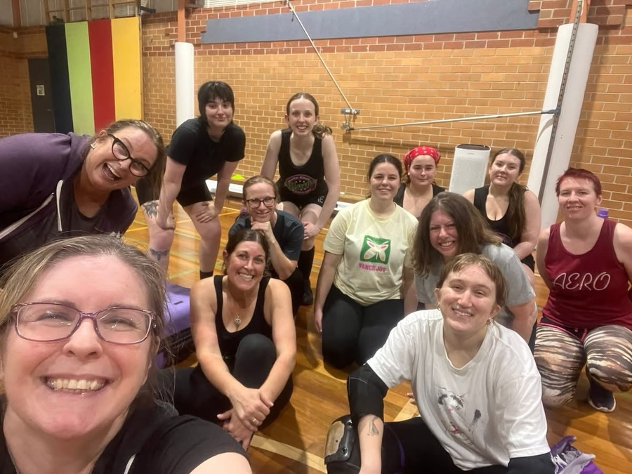 The aftermath of our first Thursday session for the year, featuring some new off skates drills from mad genius Nat Oh9 Tails 🛼