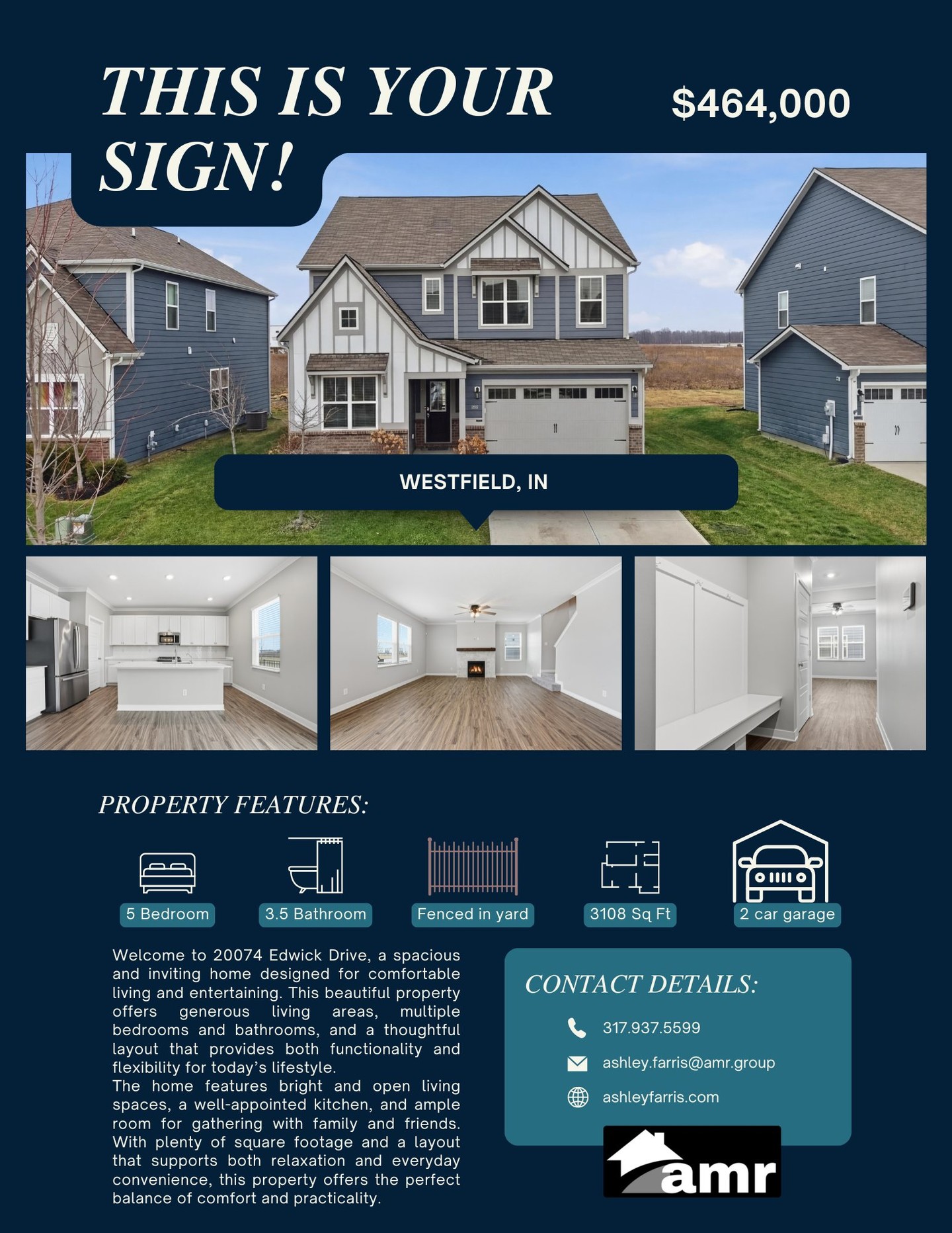The Valencia Floor Plan delivers the space buyers are looking for, 5 bedrooms, 3.5 bathrooms, and over 3,100 sq ft of beautifully designed living space. Whether you need room to grow, entertain, or simply enjoy a spacious home, this layout checks every box.
✨ 5 Bedrooms | 3.5 Bathrooms
✨ 3,108 Sq Ft of living space
✨ Open, functional Valencia floor plan
✨ Multiple living areas perfect for entertaining
✨ Space for family, guests, or home office
Homes with this size, layout, and value do not last long. If you've been waiting for the right home with the right amount of space — this is it.
📍 20074 Edwick Drive
📲 Schedule your showing today before it’s gone!
#NewListing #IndianaHomes #HouseHunting #DreamHome #JustListed #OpenHouse #MoveInReady #RealEstateOpportunity