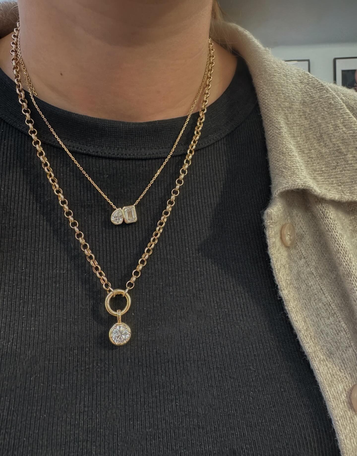 Some recent necklace work to swipe through 🤍