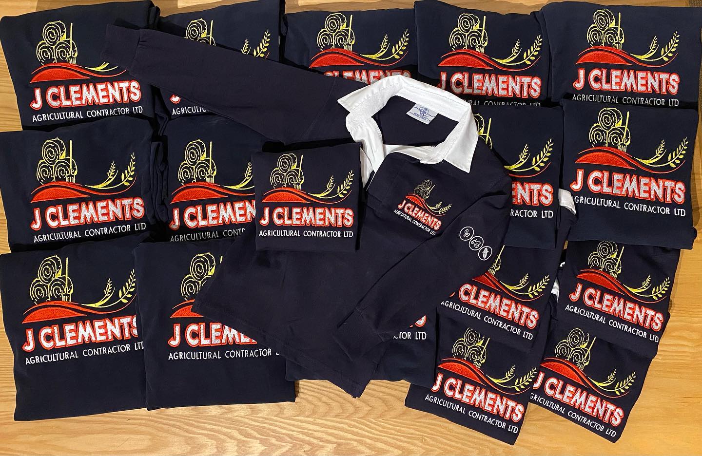 Matching adult and kids rugby tops @j_clementscontracting #agriculturalcontractors #agriculture #agricultural #contracting #farming #farminglife #farming #farm #farmlife #merchandise #personalisedclothing #workwear #rubgytops #kidsclothing #personalisedkidsclothes #totnes #kingsbridge #dartmouth #perfectlittledesigns