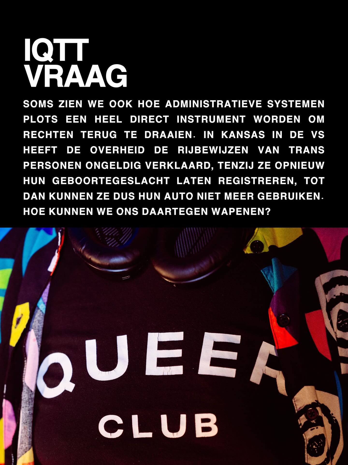 Op 4/04 presenteren we 2 nieuwe gratis Intergenerationele Queer Table Talks in Brussel. Om 11u beginnen we met LGBTQIA+ rechten, AI en Queer Data met vragen zoals in deze afbeelding. Dr. Masuma Shahid, expert in equal marriage rights, AI en Queer Data komt speciaal af van Rotterdam. Strijder voor onze digitale rechten @paolasinu sluit ook aan en directeur van @forbiddencoloursfund , @remy.bonny zal er ook bij zijn. Kom af! Inschrijven kan je via de link in onze bio, onze website of die van @cavariavzw
Scrol helemaal naar onder voor het inschrijfformulier en krijg er een gratis lunch bovenop!
De foto is van @ekkow_photography met als model @lamazone die dit t-shirt tijdens onze vorige Table Talks is kwijt geraakt. Mocht iemand dat gevonden hebben, laat gerust wat weten.
🗓 04/04 om 11u.
♿ Rolstoeltoegankelijk
📍Picardstraat 7, 1000 Brussel @maisondelaposte
🔗 Inschrijven via link in bio, Çavaria of de website van CQ
Moderatoren: @annapaeshuyse en @biemdhondt
Intro: @marijn8en
De IQTT’s maken deel uit van een breder traject rond queer erfgoed en worden gefilmd en gefotografeerd. Wil je niet herkenbaar in beeld? Laat het weten aan onze hosts — we voorzien een systeem om je privacy te respecteren. Consent is geen voetnoot, maar een actieve praktijk. Dit project wordt gesteund door verschillende culturele en erfgoed instellingen en de Vlaamse Overheid.
#tabletalks