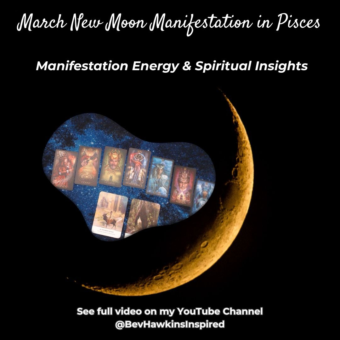 Pisces New Moon Manifestation Energy ✨
The New Moon is a powerful time to plant seeds of intention and begin again. With this moon in Pisces, the energy invites us to dream, surrender, and trust our intuition.
This tarot reading explores the energies around manifestation, inspired action, and balancing dreams with practical steps forward.
Watch the full reading on YouTube (link in bio).
#piscesnewmoon #newmoon #tarotreading #manifestation #moonenergy