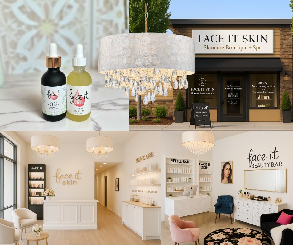 **We Still Have 2 Private Treatment Rooms**
April 1, Face It Skin is expanding to Face It Skin Bar + Refillery!
Our new Happy Valley location, is on Sunnyside Rd. / Misty dr., in the heart of the city and we still have two final treatment rooms available for the right wellness professionals.
We are seeking professionals who complement a beauty wellness environment such as:
• Nurse Injector / Medical Aesthetics
• Massage Therapist (can be shared room)
• Hair Growth Specialist / Trichology
• Weight Loss or Hormone Specialist
• Other beauty or wellness services
This is an opportunity to run your own independent business inside a collaborative space built around skin health, beauty, and wellness. Work alongside established estheticians while benefiting from shared exposure and cross-referrals within the Face It community.
What the space offers:
• Beautiful private treatment rooms
• Luxury, calming environment
• Established clientele and foot traffic
• Opportunity to collaborate with other wellness professionals
Only two rooms remain.
Address: 14679 SE Sunnyside Rd. Suite E. Happy Valley.
If you are looking for a professional space to grow your business in Happy Valley, reach out for details.
DM me or email Genelle@faceitskin.net to learn more.
Pic is an ai generated mood board to give you the vibe using our real products, colors, furniture and lighting.
#FaceItSkin #MassageTherapy #nurse #botox #accupuncture
