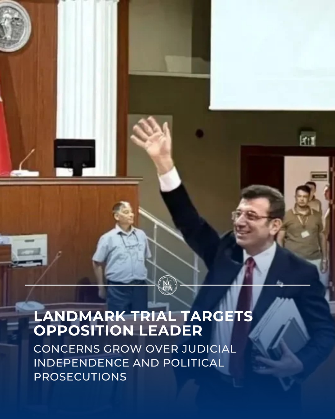 Landmark Trial Begins Against Istanbul Mayor Ekrem Imamoglu
A landmark trial has begun in Turkey against jailed Istanbul Mayor Ekrem Imamoglu, widely regarded as a leading political figure and key opposition voice.
Prosecutors accuse him of leading a criminal network and are seeking a combined sentence of up to 2,430 years in prison in a sweeping case involving more than 400 defendants.
Human rights organizations have raised concerns that the case reflects a broader pattern of using the justice system against political opponents, highlighting serious questions about judicial independence, due process, and the health of democratic institutions.
Ensuring that legal proceedings remain fair, transparent, and free from political influence is essential to maintaining the rule of law.
🔗 Read more:
https://loom.ly/zmFMmN8
#HumanRightsViolations #Turkey #RuleOfLaw #Democracy #Erdogan