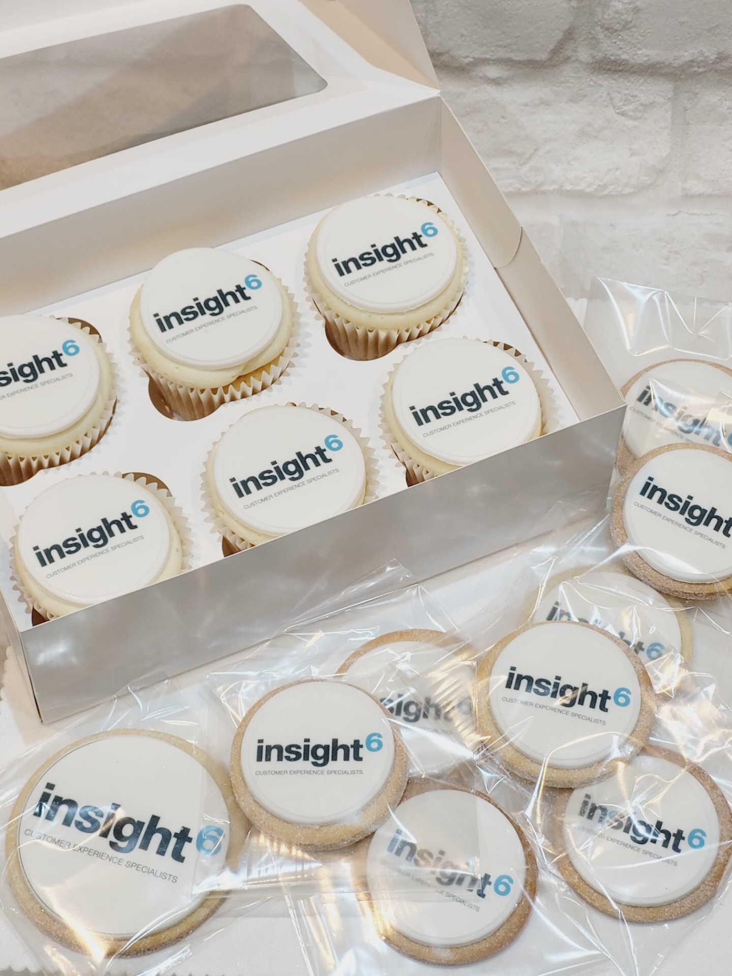 Bringing brands to life… one sweet bite at a time ✨
Our custom sugar branded cookies and cupcakes created for Insight6 are the perfect way to leave a lasting impression. Whether it’s for corporate events, client gifts, product launches or team celebrations, personalised edible branding is a unique way to showcase your business.
Each cookie and cupcake is carefully finished with a crisp edible logo, combining delicious flavour with clean, professional presentation.
Because marketing should be memorable… and tasty. 🍪🧁
Planning an event or looking for branded treats for your business? Send us a message to discuss your custom order.
#BrandedCookies #CorporateTreats #EdibleBranding #CustomCookies #corporateevents