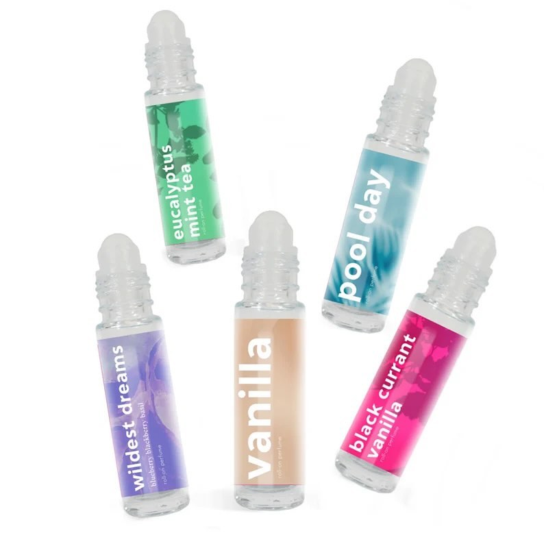 Roll-On Perfume is officially back in select favorite fragrances! Which one is your fav? #blackcurrantvanilla #perfume #rollonperfume #smallbusiness