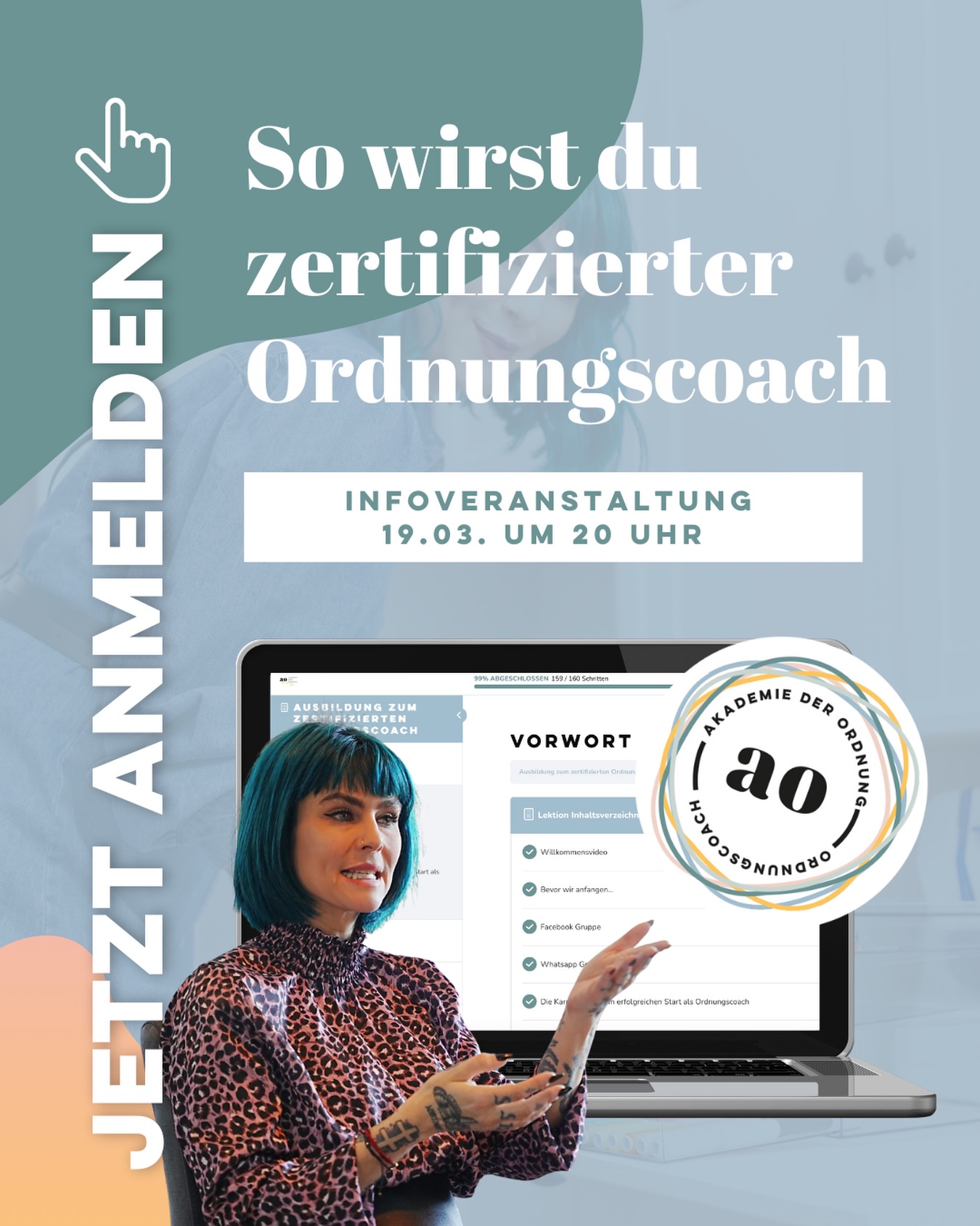 Ordnungscoach werden, aber wie? ⤵️
Du spielst mit dem Gedanken, Ordnungscoach zu werden –
aber weißt noch nicht, welcher Ausbildungsweg der richtige für dich ist?
Dann ist dieser Termin genau für dich. 💛
📅 Kostenloser Infocall am 19.03. um 20 Uhr
In diesem kostenlosen Zoom-Meeting gibt dir Isabella Franke einen ehrlichen und transparenten Einblick in die Akademie der Ordnung.
Außerdem stellt Isabella dir alle Ausbildungsformate vor:
👉 Online-Ausbildung
👉 Study Retreat
👉 Study Group (online)
Und das Wichtigste:
Du kannst all deine Fragen stellen.
Dieser Call ist dafür da, dass du Klarheit bekommst:
Welcher Weg passt wirklich zu mir?
Wenn du Ordnung zum Beruf machen möchtest,
aber noch unsicher bist, welcher Weg der richtige ist:
👉 Melde dich jetzt kostenlos über den Link in der Bio (Infoveranstaltung) an und sei am 19.03. um 20 Uhr live dabei.
ORDNUNGSCOACH
PROFESSIONAL ORGANIZING
SELBSTSTÄNDIGKEIT
BUSINESSAUFBAU
#homeorganizing #akademiederordnung #onlineausbildung