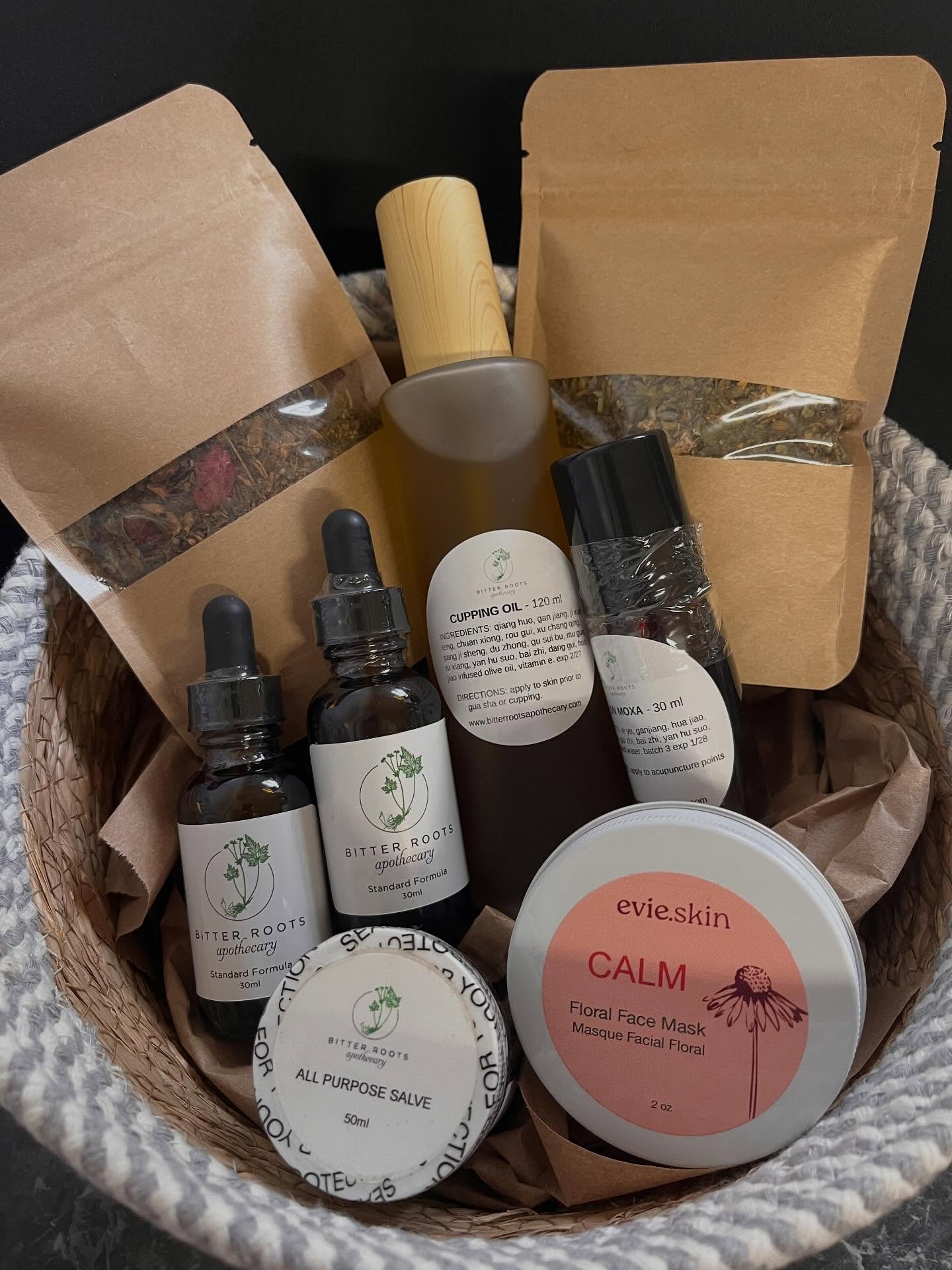 Are you attending the ATCMA’s Qi Conference at the end of March? You could be the lucky winner 🏆 of this Bitter Roots Apothecary gift basket!
