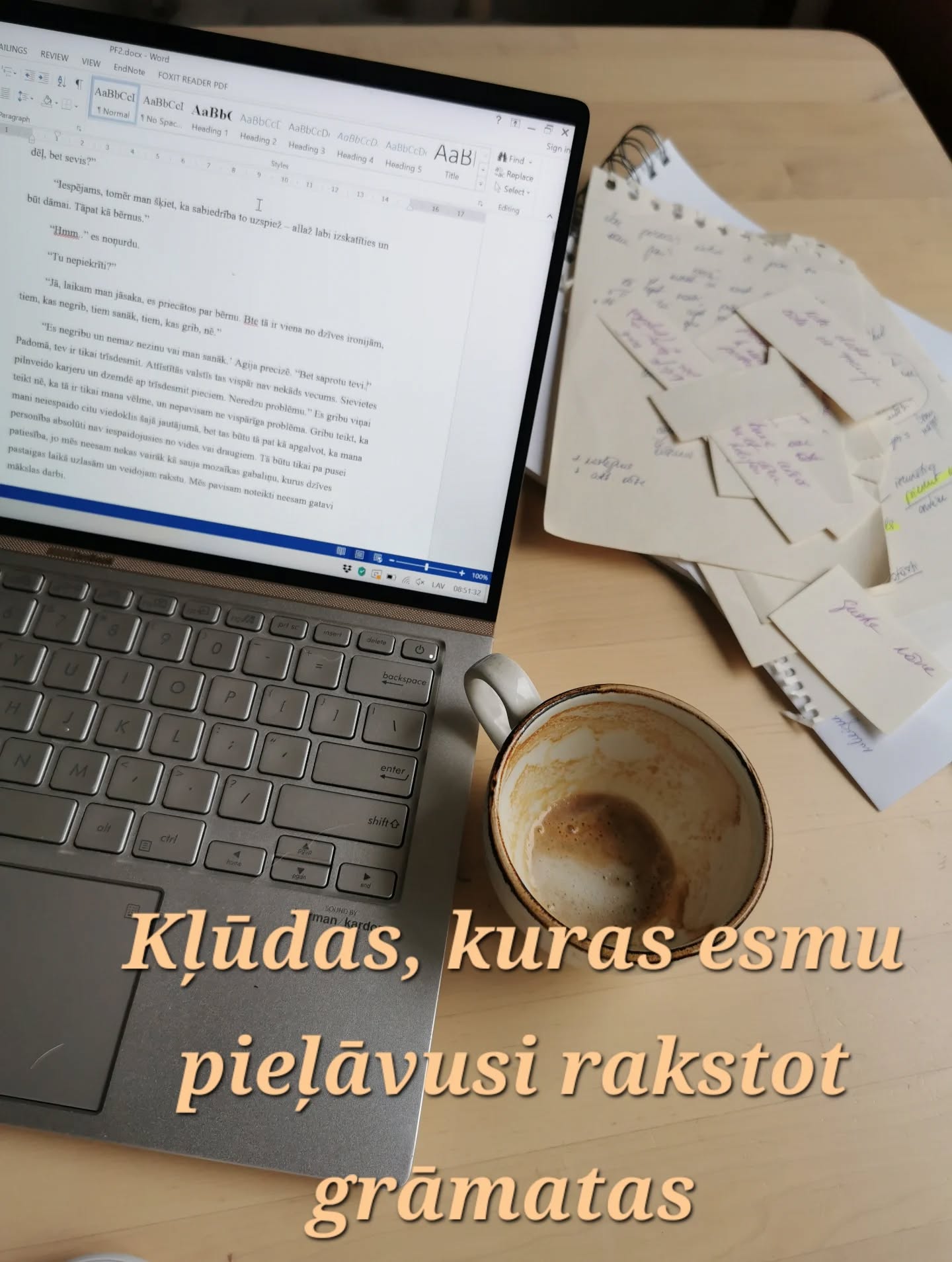 Par trešo kļūdu īpaši sāp sirds, un pagātni izmainīt nav iespējams.
Šo gadu laikā tik daudz manos rakstīšanas ieradumus mainījies.
Tu gribētu zināt arī, kas man šķitis labākie ieradumi, ne tikai kļūdas? Vai turpināt par kļūdām? 🫠
#rakstīt #piezīmes #latviešuautori #kāuzrakstītgrāmatu #storytelling