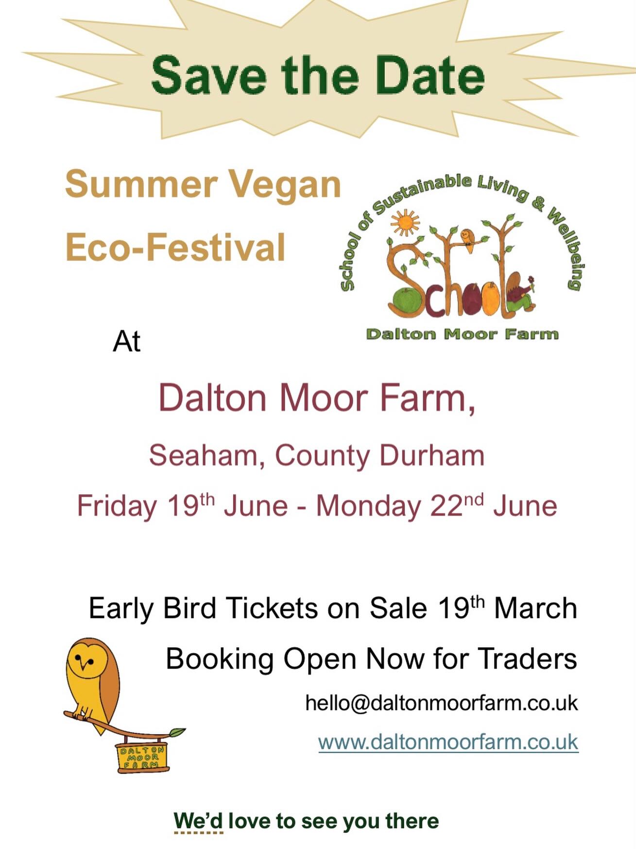 Summer Vegan Eco Festival
EARLY BIRD TICKETS GO ON SALE 19TH MARCH
Trader Applications are OPEN