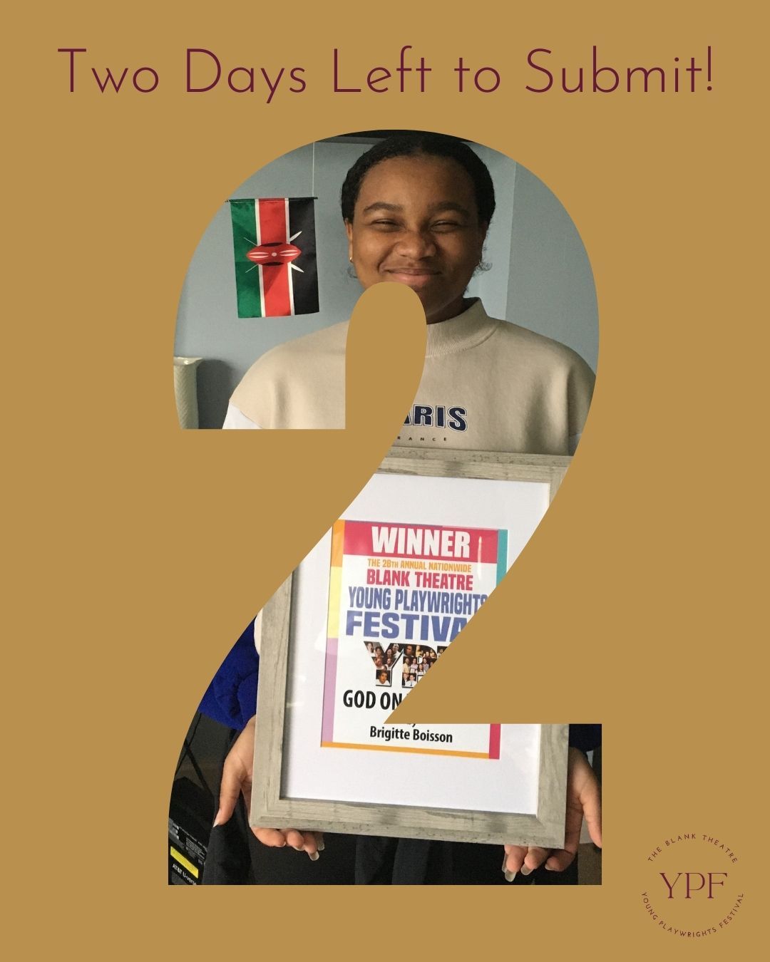 SUBMISSIONS CLOSE SUNDAY AT 11:59pm! If you're a writer ages 19 and under, don't miss your chance! You could be a winner and your play could be produced by professionals in Los Angeles! But it can't happen if you don't submit your work. Check out the YPF link in our bio and come be part of the Future of Theatre!