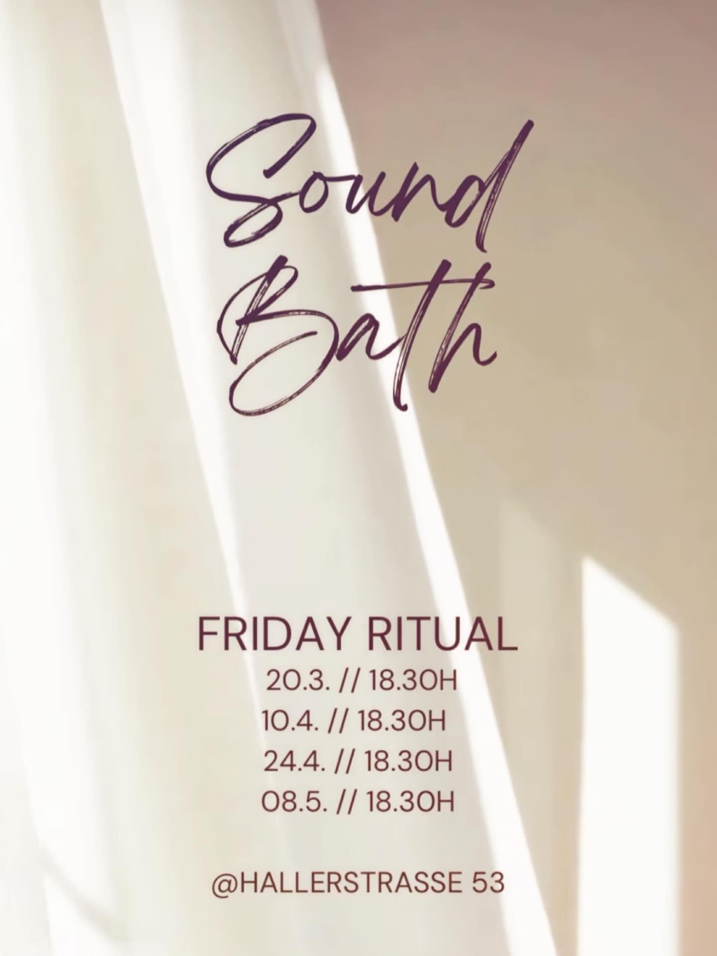 Sound Bath immer Freitags in der Hallerstrasse 53🫧💕 es sind noch Plätze frei Buche direkt hier via Eversports oder schreib mir
https://www.eversports.de/s/53-studio-svenja-henning
#soundbath
#meditation
#metime
#pause
#relaxation