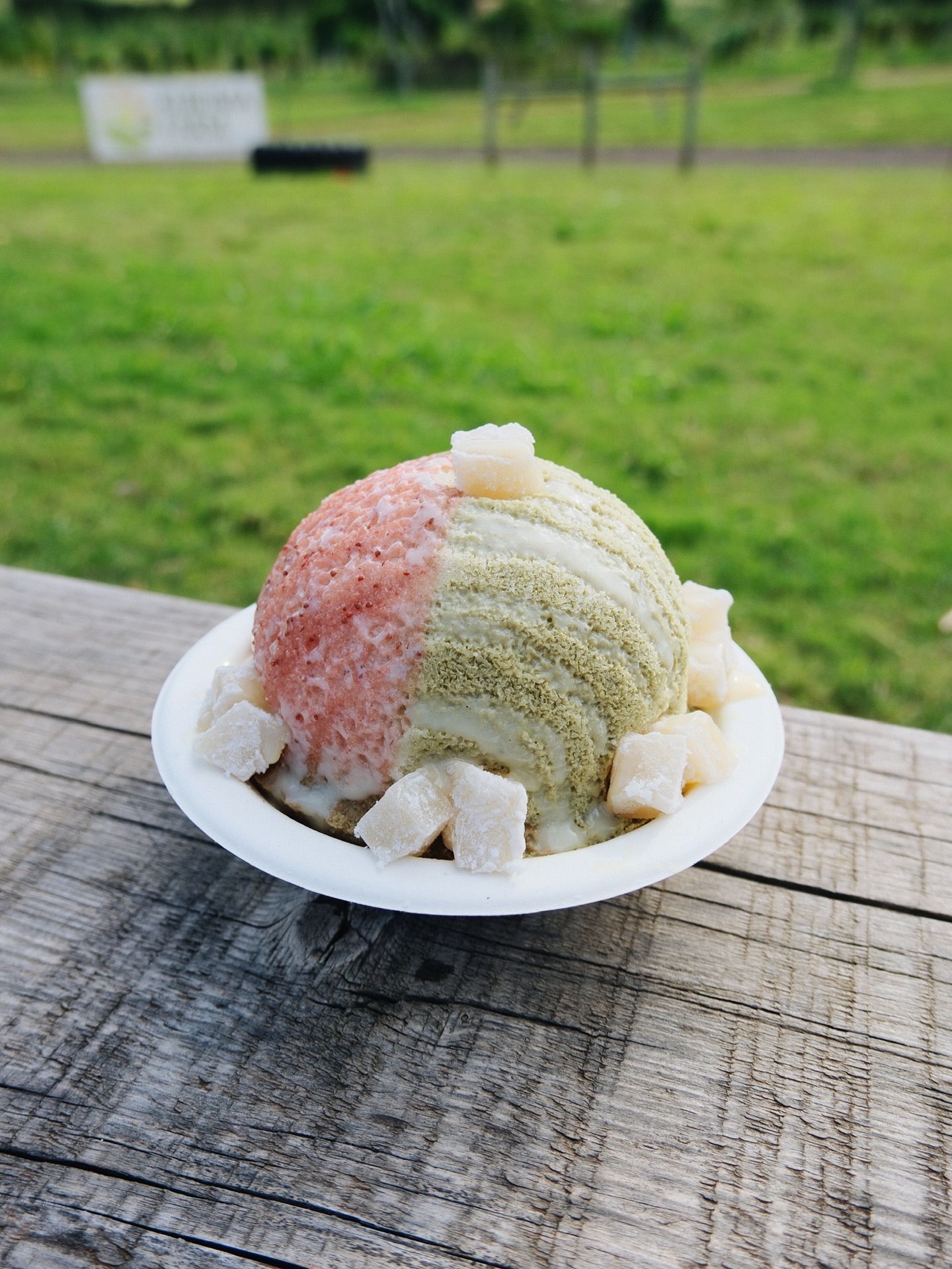 Giving the Soul Sweet the recognition it deserves 🤩
Homemade syrups 👇🏽
Coconut Matcha 🍵 + Strawberry 🍓
topped with our famous Mochi 😋 and Sweetened condensed milk 🥛
We’d love to hear your feedback! Most people say it’s “so sweet” 😃
OPEN DAILY from 11AM-6PM at KUILIMA FARM 📍
#travelfood #organicfood #homemade #shaveice #hawaii