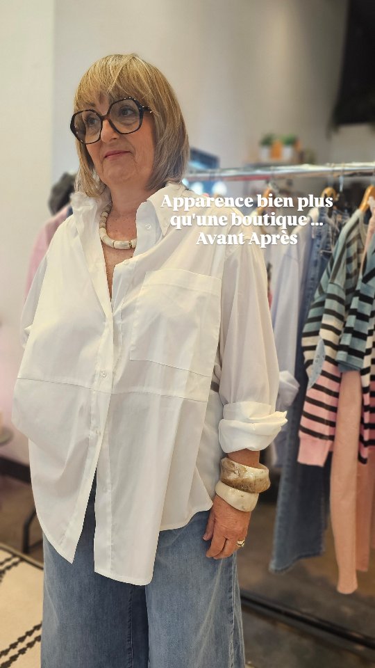 Nouveau look ✨️
Myriam s'est oubliée durant 8 mois pour accompagner son mari qui est parti rejoindre les étoiles 🌟.
Elle veut un relooking complet vêtements, maquillage,coiffure pour se redonner confiance, se faire plaisir ,...s'offrir un moment pour elle 😍.
👉 Le relooking c'est reveler une autre facette de Soi pas forcement un changement radical , se faire un bien fou à se redecouvrir , avoir confiance en Soi.
📍Apparence c'est bien plus qu'une boutique, il y a des conseils personnalisés pour chacune .
Envie d'en savoir plus ?
Rdv à Lyon6 , du mardi au samedi 32 rue Ney
Des infos ? 👇
💌 Message MP
#relookinglyon #confianceensoi #avantaprès #lyon