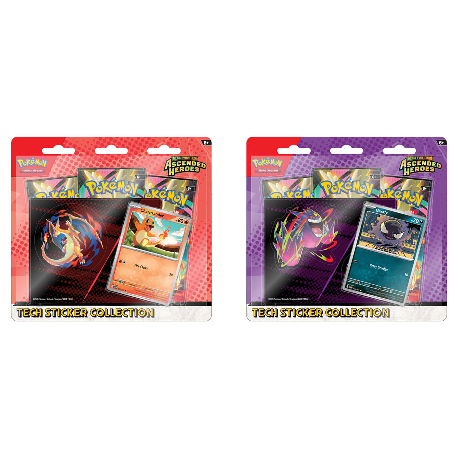 Ascended Heroes: Tech Sticker Collection (Random) — foil promo + sticker sheet + 3 booster packs = instant hype. Which promo will you get — Charmander or Gastly? 🔥👻 Link in Bio
#PokemonTCG #AscendedHeroes #PokemonCards #TCGCommunity #Collectors #PokeGoodies #CardPulls